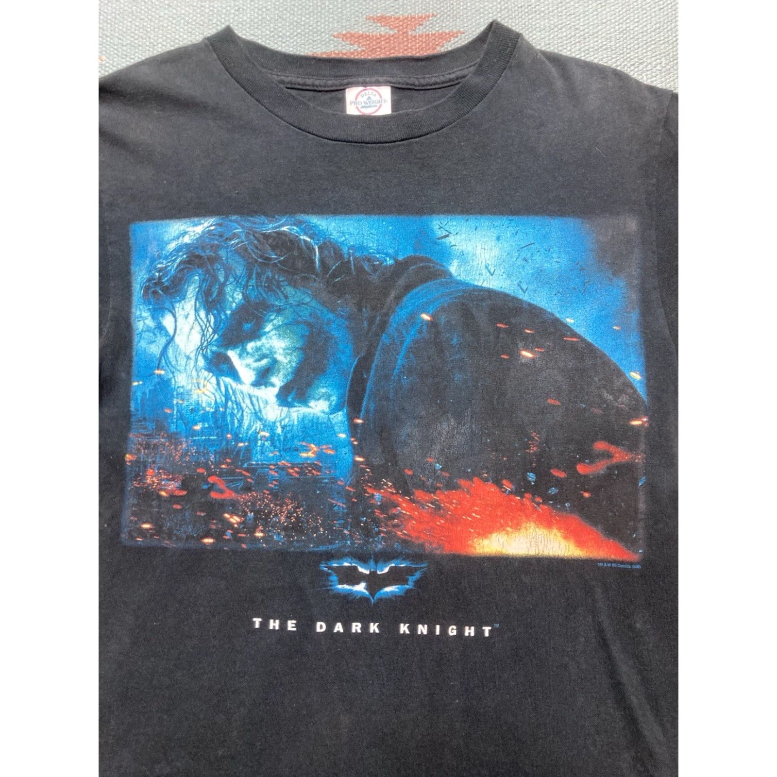 Vintage VINTAGE Batman T-Shirt Dark Knight 2008 Joker Heath Ledger Black Small Mens - Batman, Batman, T-Shirt, Black, 2008, 2000s Size US S / EU 44-46 / 1 - 2 Thumbnail