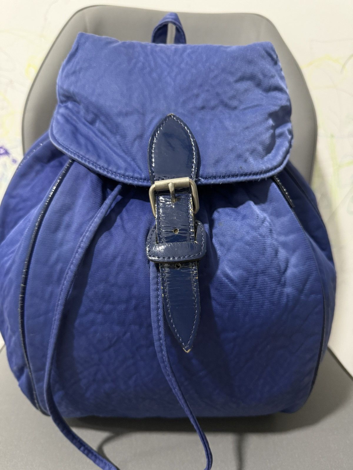 Issey Miyake × Japanese Brand × Vintage RARE Vintage Issey Miyake Japanese Brand Blue Large Backpack Size ONE SIZE - 7 Thumbnail