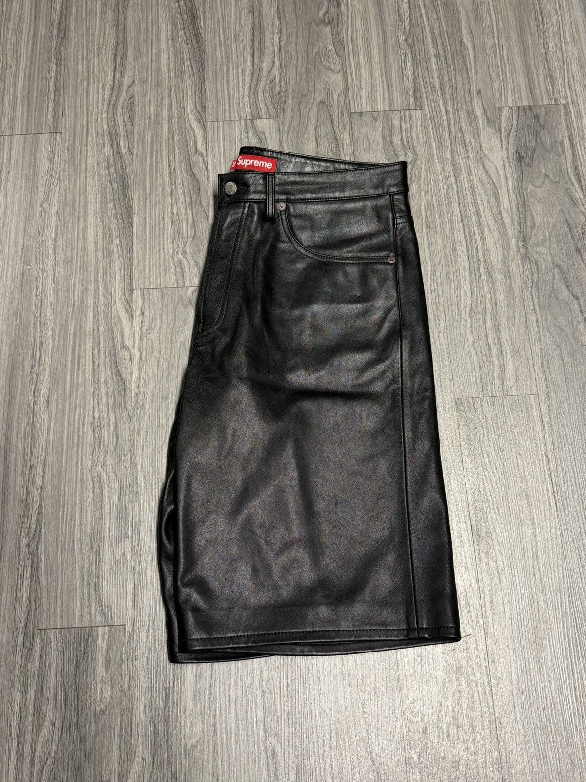 Supreme Supreme Leather Shorts Size US 32 / EU 48 - 6 Thumbnail