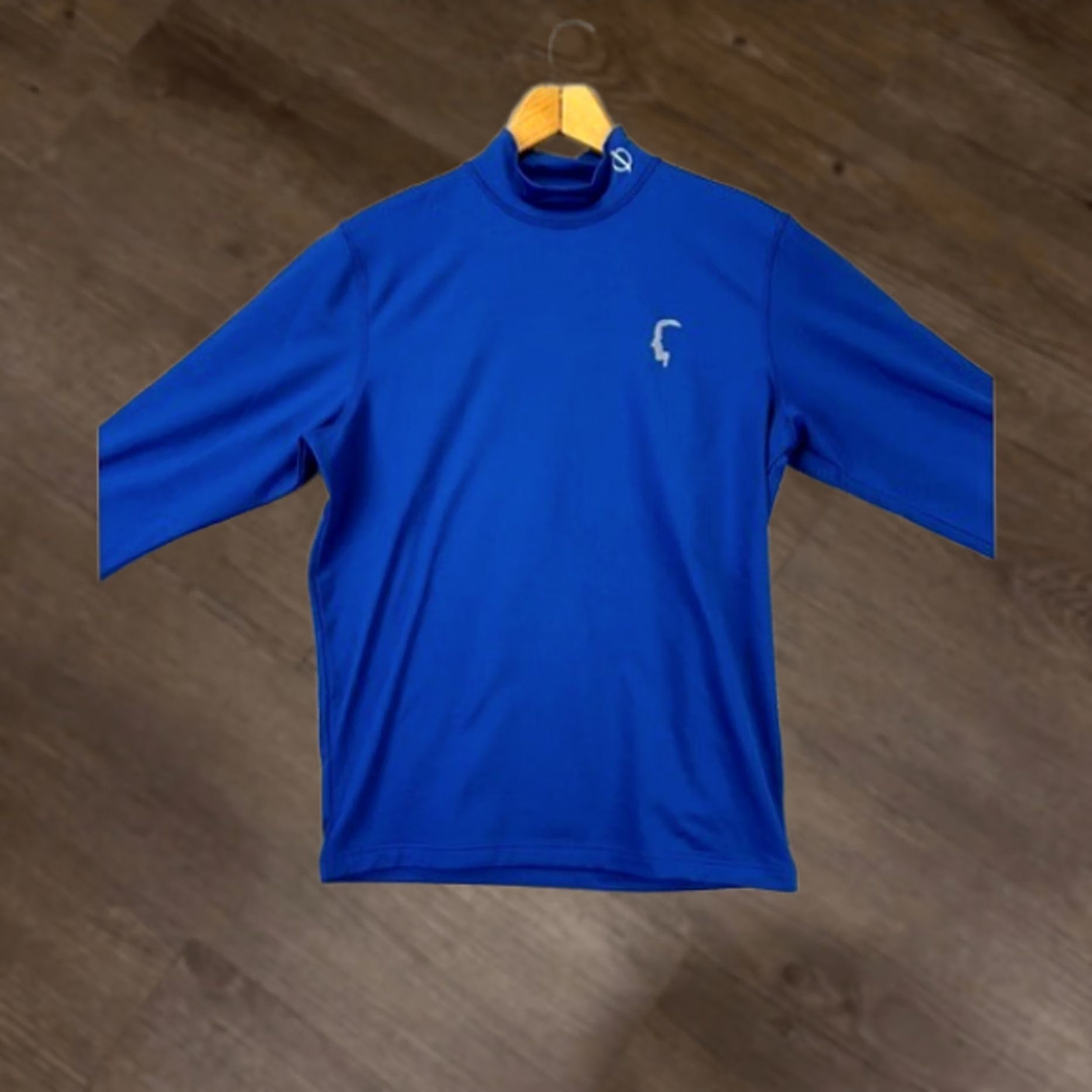 Oscar Jacobson VINTAGE Oscar Jacobson Shirt Mens Medium Blue WPS Ron Thermal Turtleneck Pullover Golf Size US M / EU 48-50 / 2 - 1 Thumbnail
