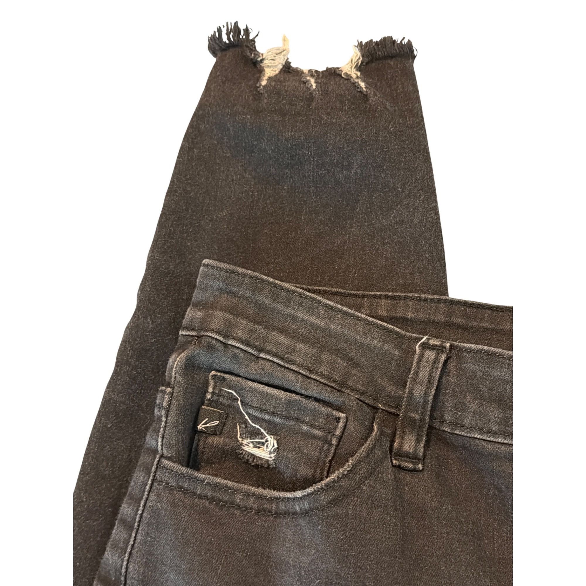 Other KanCan High Waist Distressed Black Skinny Jeans Exposed Butt Size 30" / US 8 / IT 44 - 3 Thumbnail