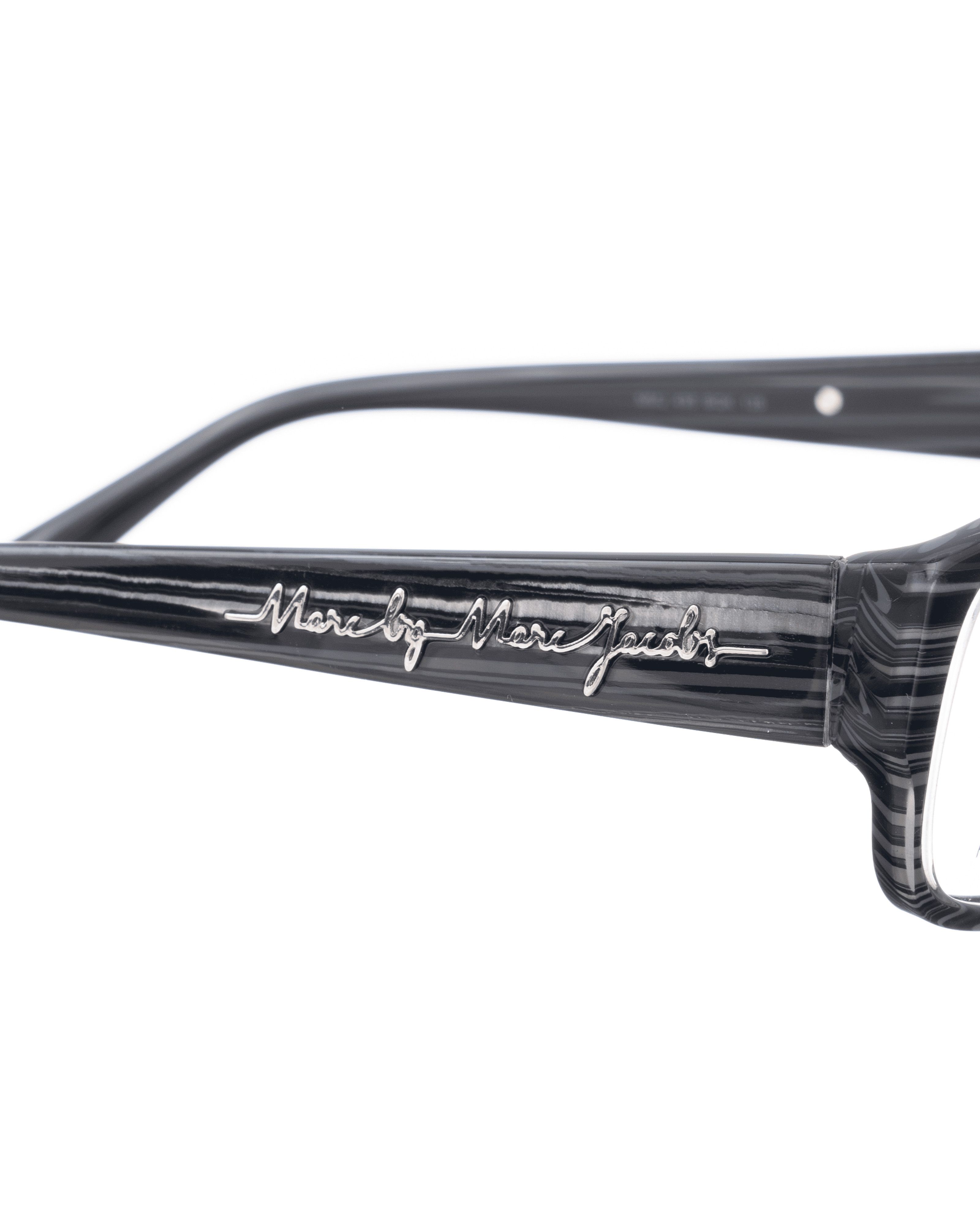 Marc by Marc Jacobs Marc by Marc Jacobs 00s Dark Striped Plastic Glasses Size ONE SIZE - 1 Thumbnail
