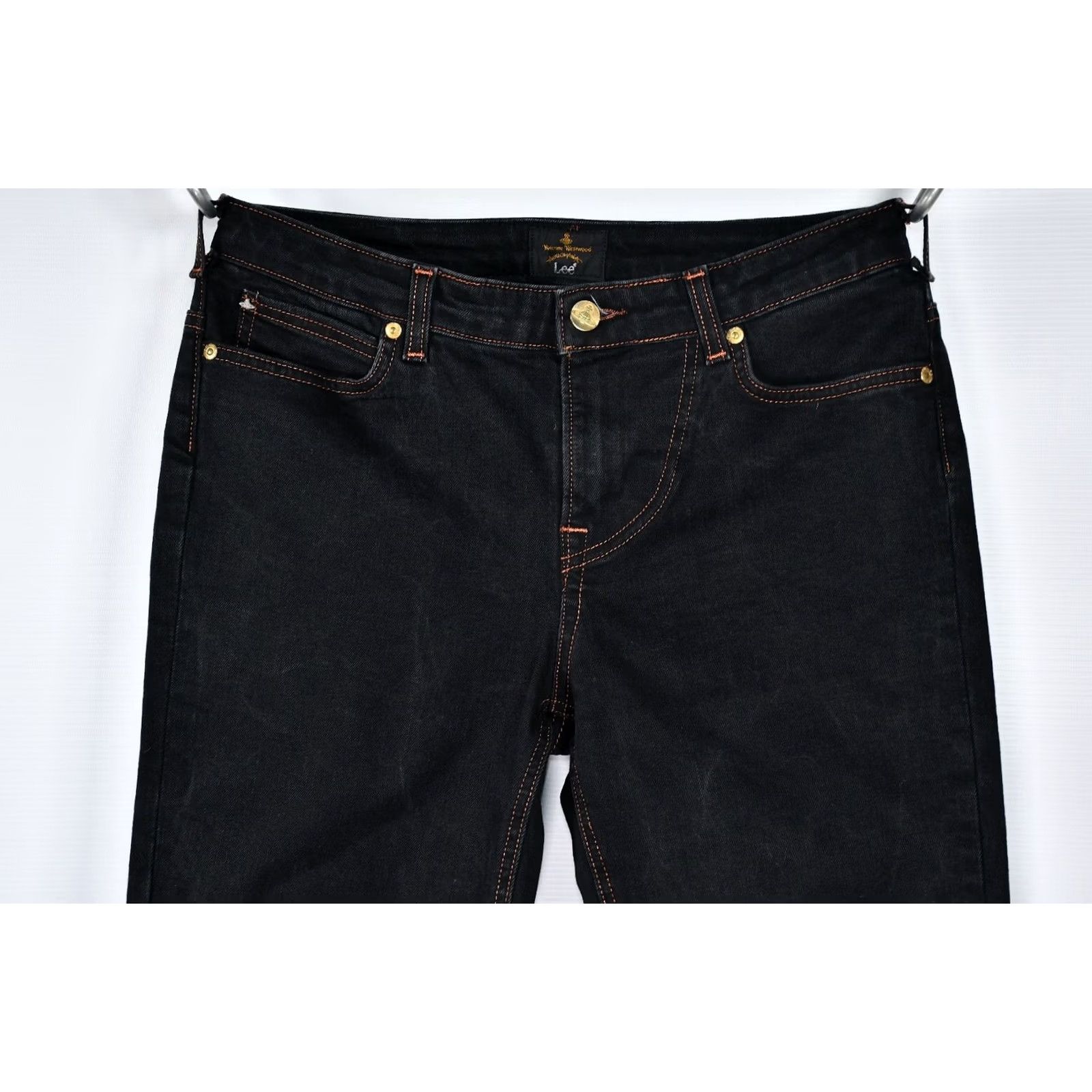 Vivienne Westwood VIVIENNE WESTWOOD x LEE Embroidered Logo Black Skinny Jeans W32 L33 Womens Womens Size 24" / US 00 / IT 34 - 2 Thumbnail