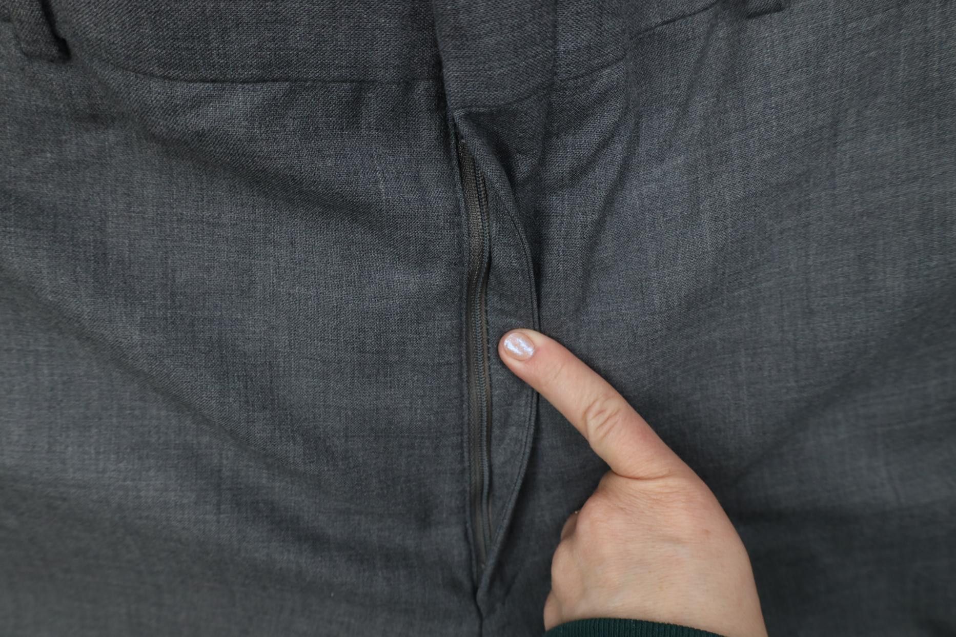 Lands' End Vintage 90s Lands End Wide Leg Chino Pants Heather Gray USA Size US 36 / EU 52 - 6 Thumbnail