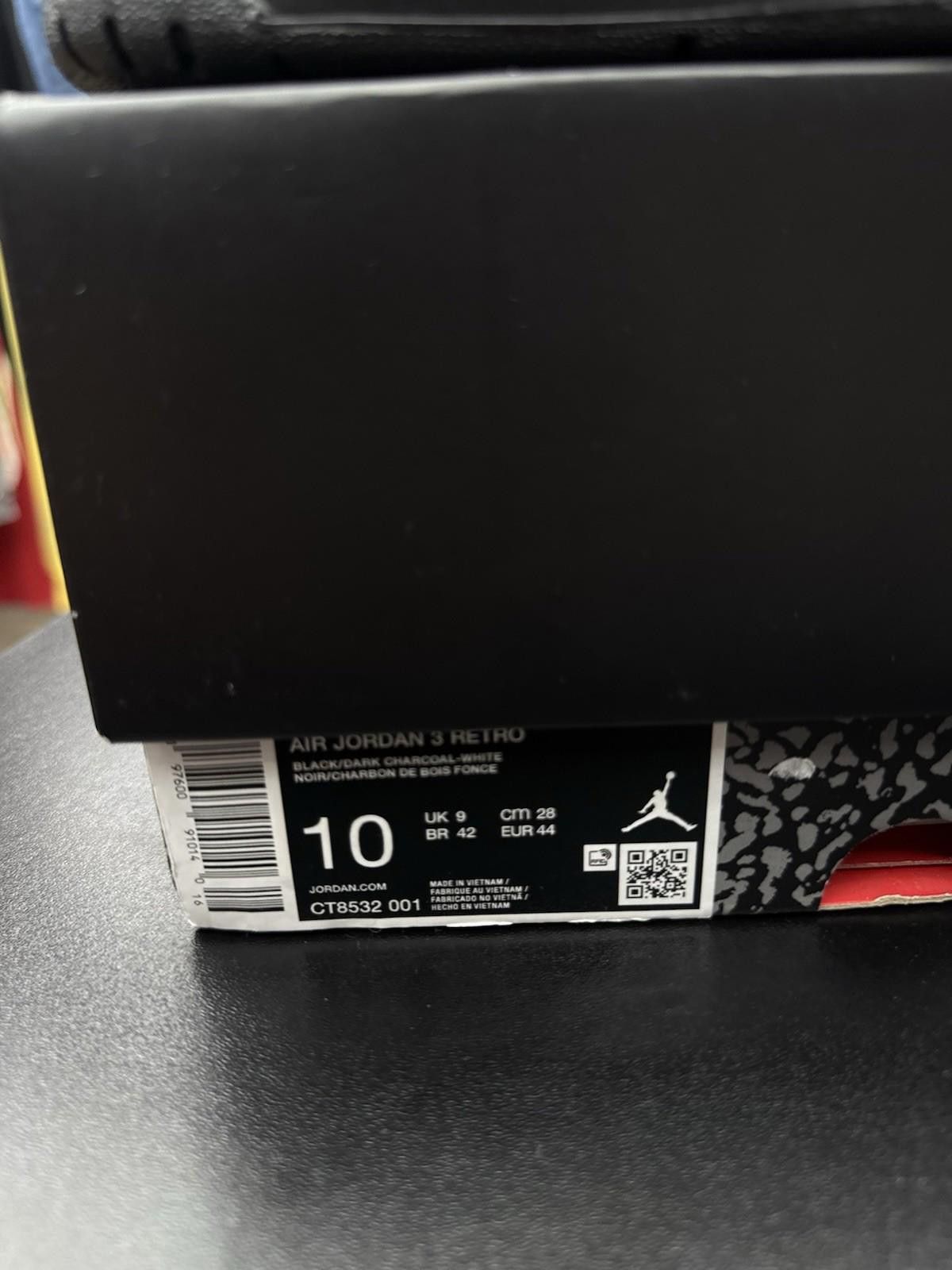 Jordan Brand Nike Air Jordan 3 Retro “Black Cat” CT8532-001 Size 10 New Size US 10 / EU 43 - 11 Thumbnail