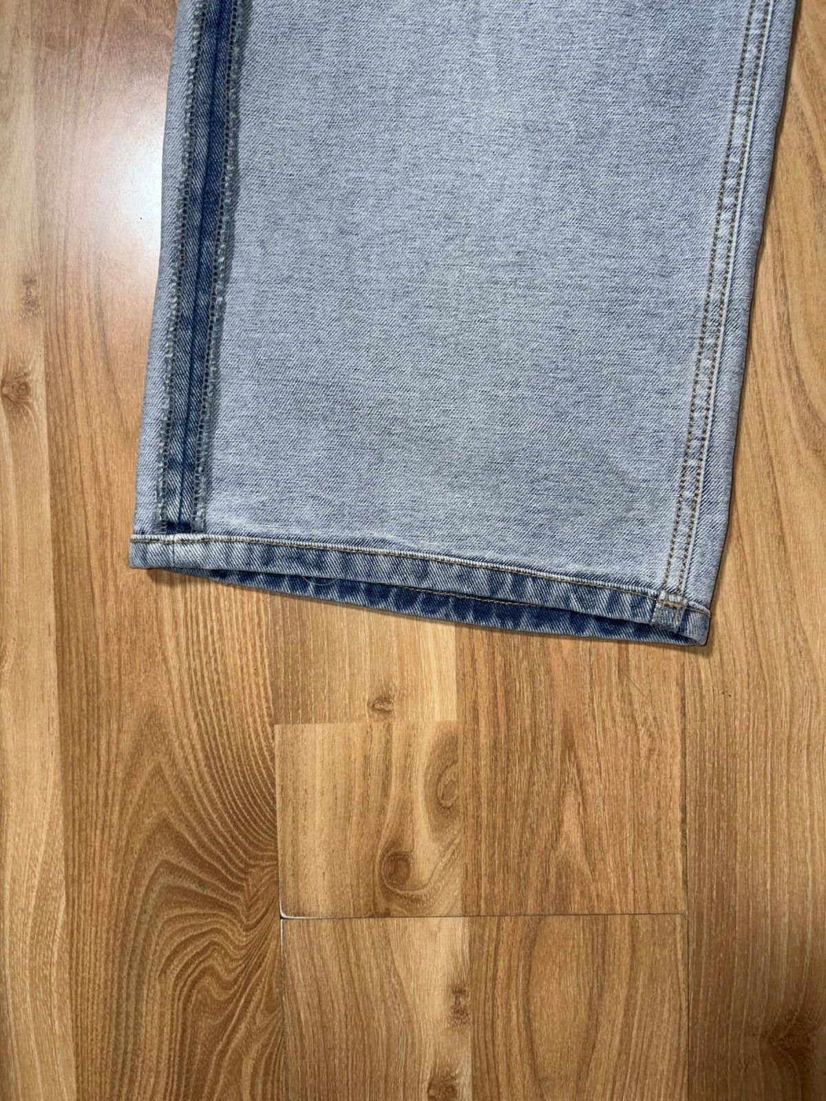 Unused Unused.Lab Wide Leg Reconstructed Denim Light Wash Jeans Size US 31 - 4 Thumbnail
