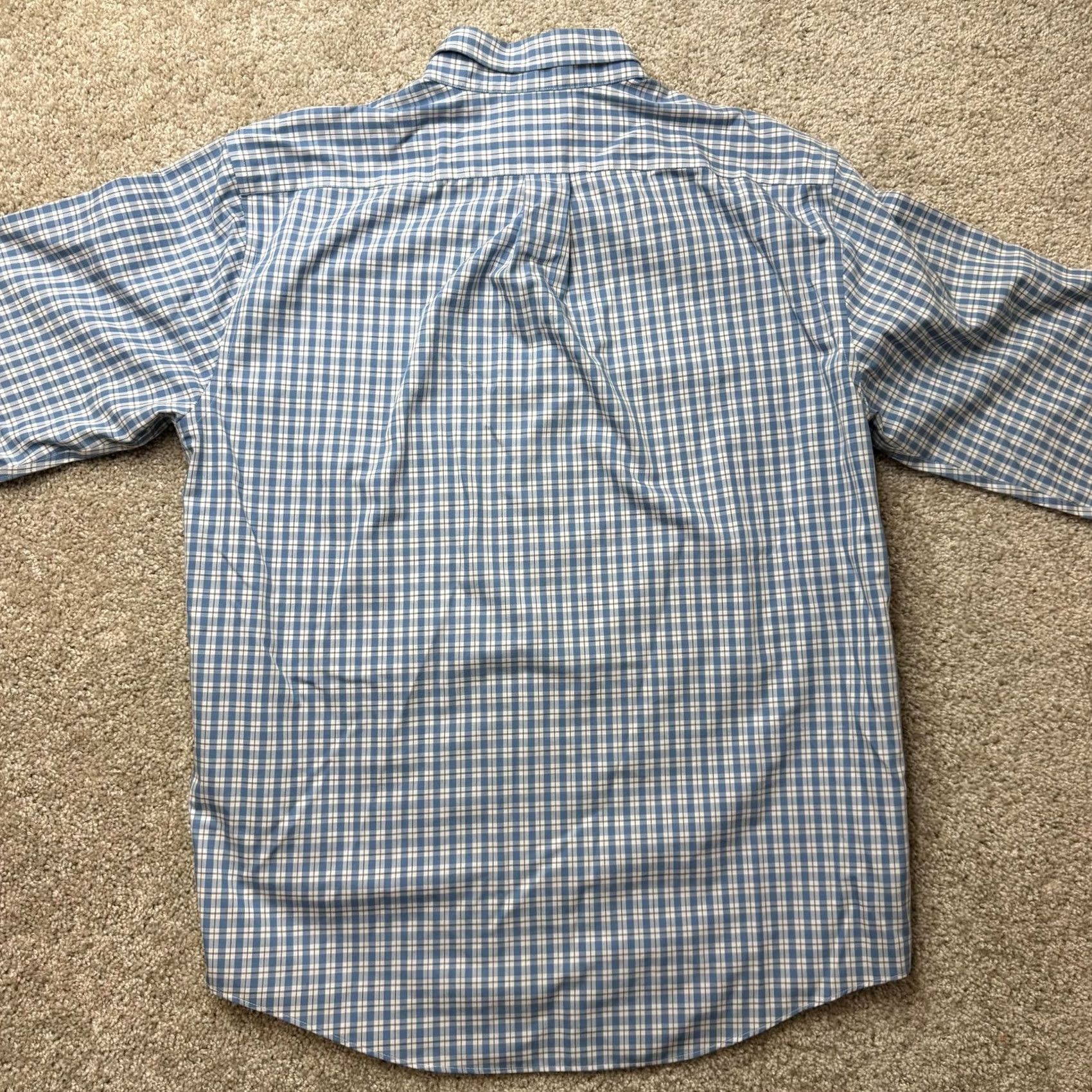 Vintage L.L. Bean Shirt Mens M Blue Check Long Sleeve Button-Up Wrinkle Free Casual Size US M / EU 48-50 / 2 - 4 Thumbnail