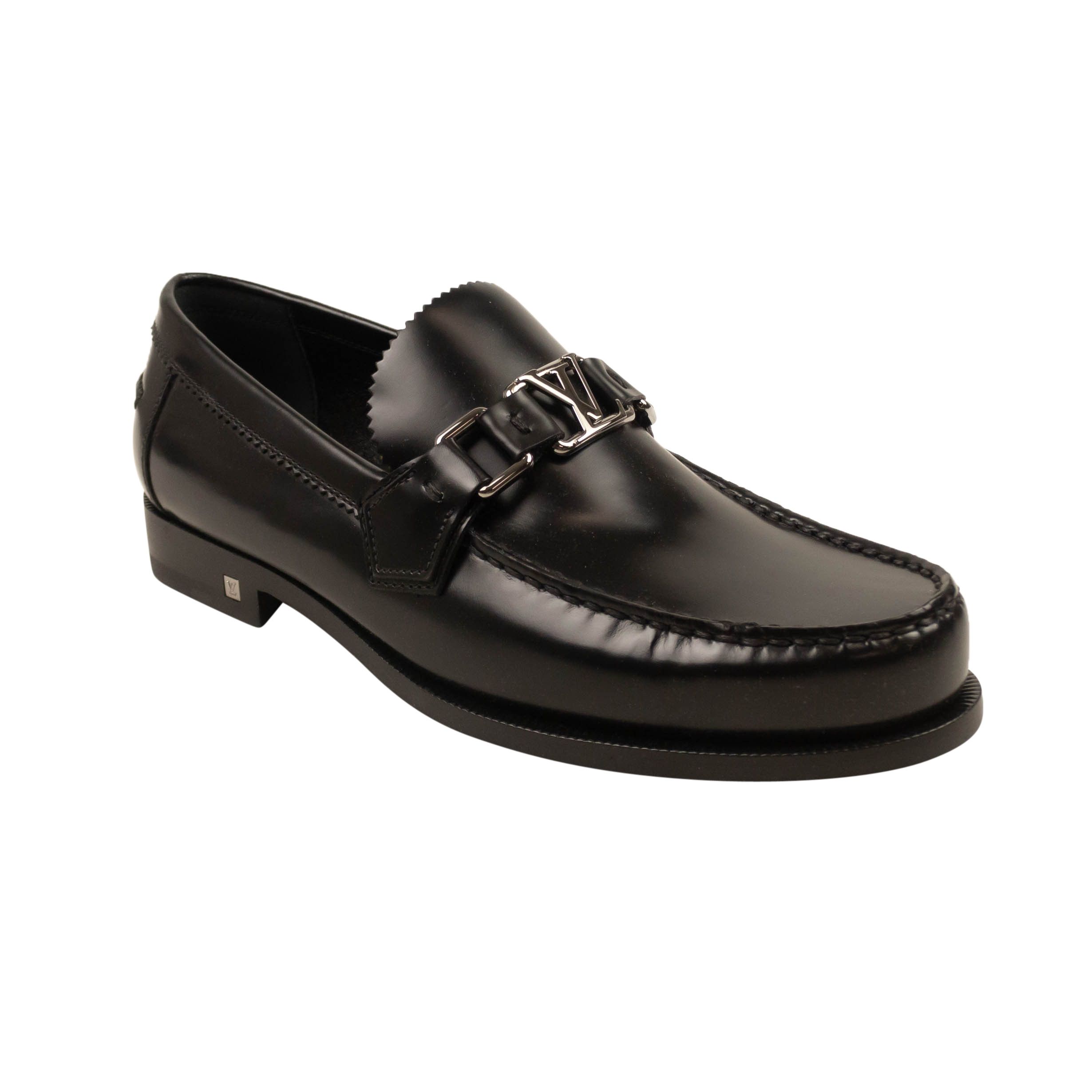 image of Louis Vuitton Leather Major Loafers Size 5, Men's