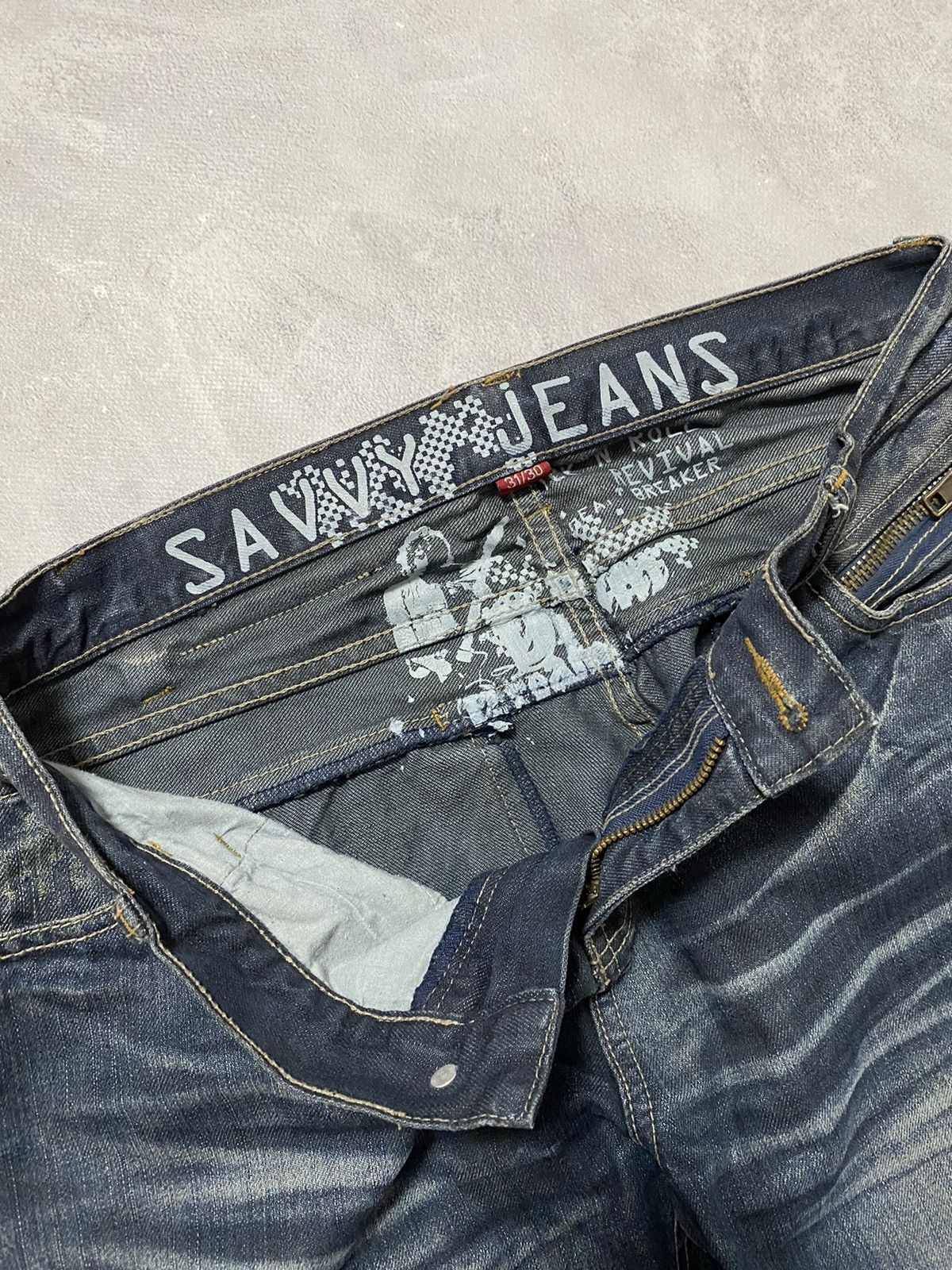 Hysteric Glamour Vintage 90s Jeans Pants SAVVY Revival Breaker Rock N Roll Size US 31 - 11 Thumbnail