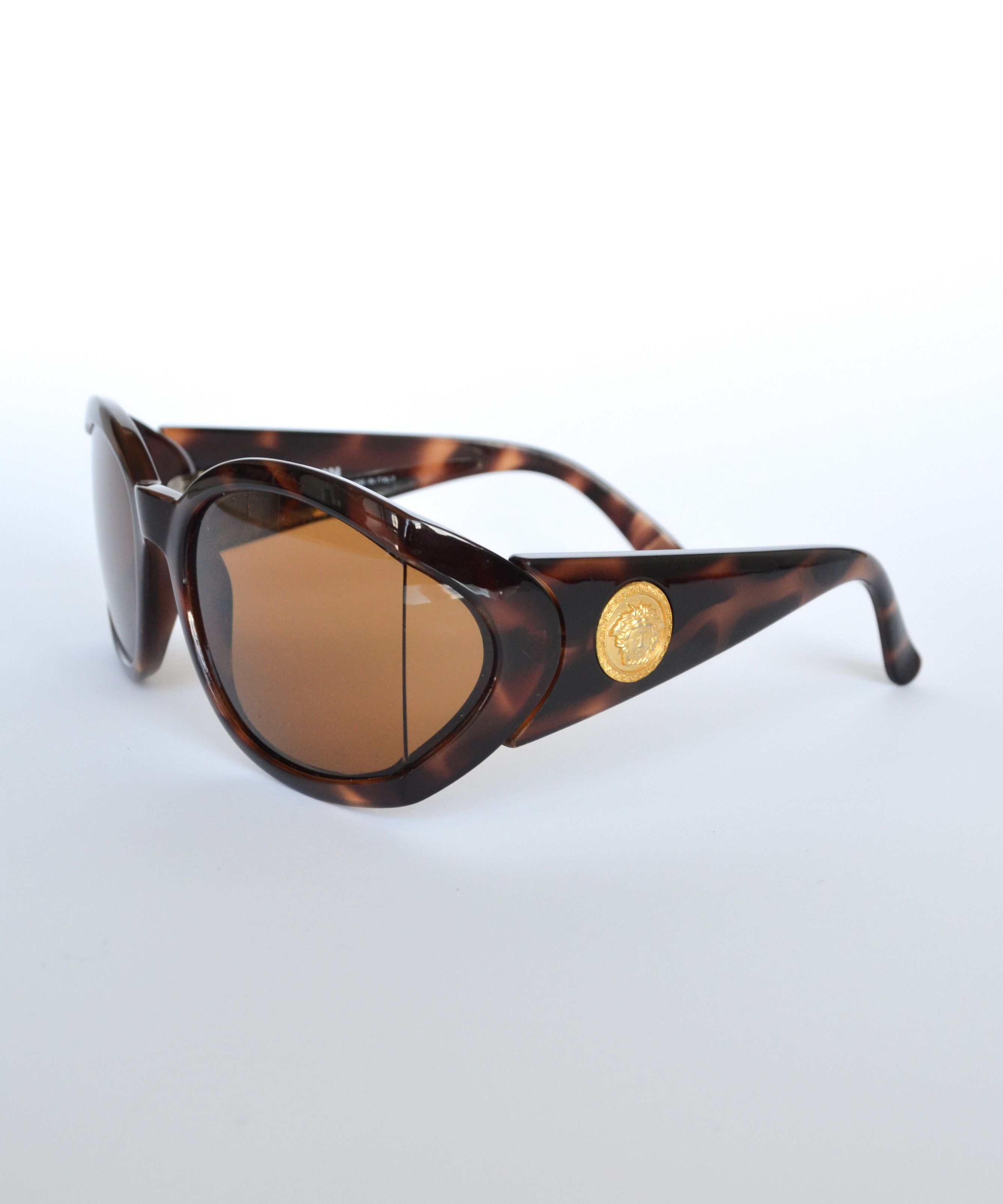 Versace 🔴 GIANNI VERSACE Sunglasses Medusa Mod 495 1998 Brown Size ONE SIZE - 4 Thumbnail