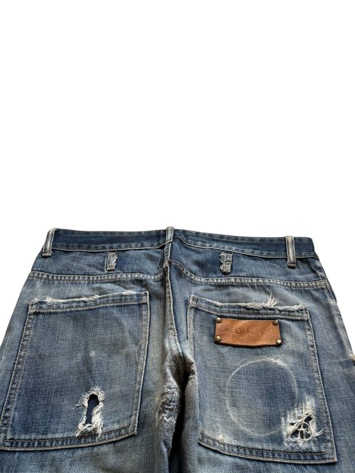 Dsquared2 Vintage Dsquared Mud Wash Distressed Loose Jeans Size US 33 - 8 Thumbnail
