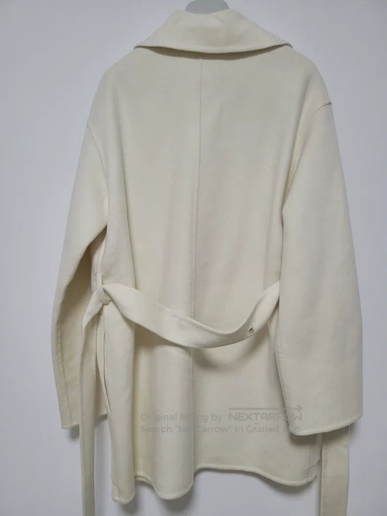 Hermes Hermes Autumn-Winter Off-White Cashmere Coat Size XS / US 0-2 / IT 36-38 - 2 Thumbnail