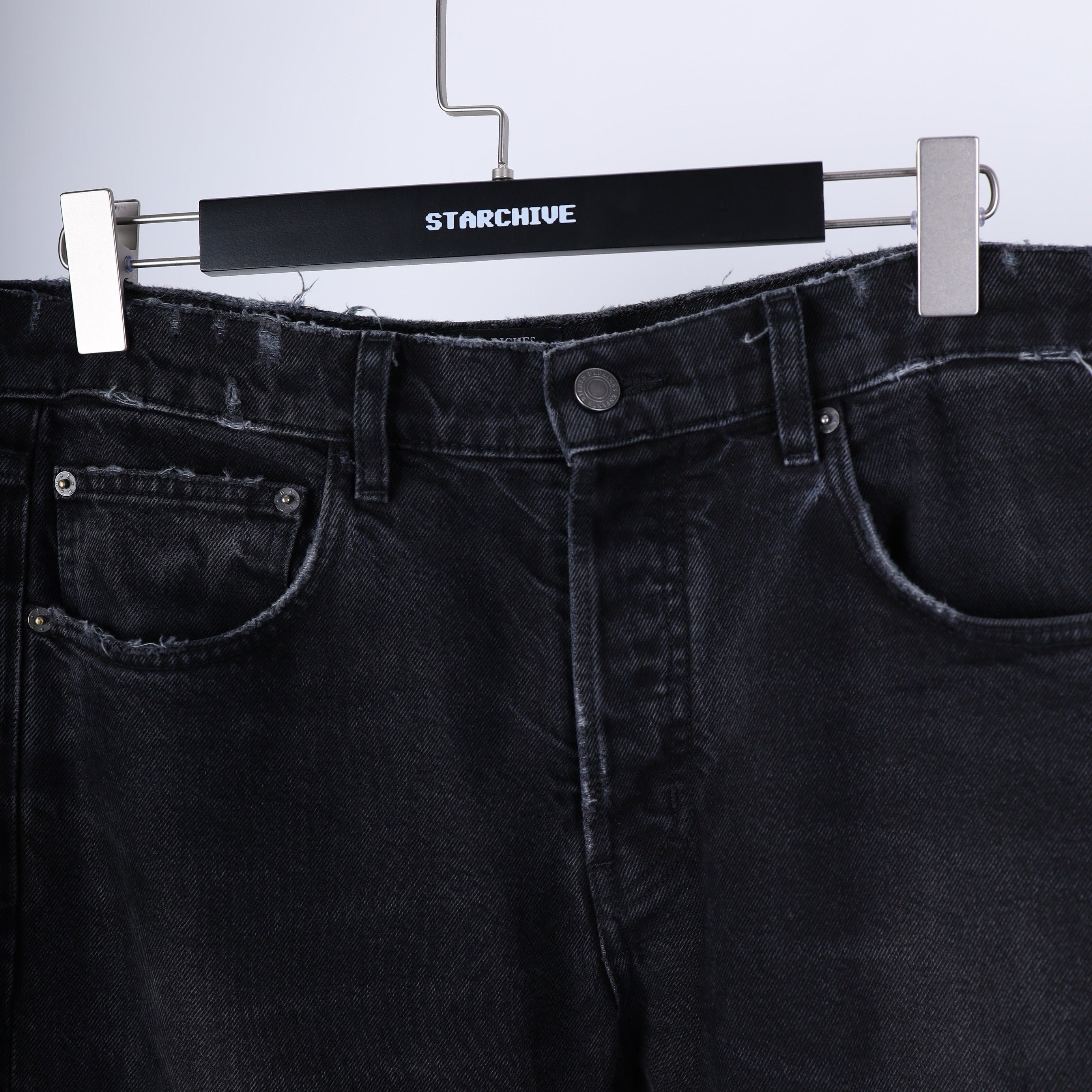 Enfants Riches Deprimes ERD DISTRESSED BLACK DENIM SZ 31 Size US 31 - 5 Thumbnail