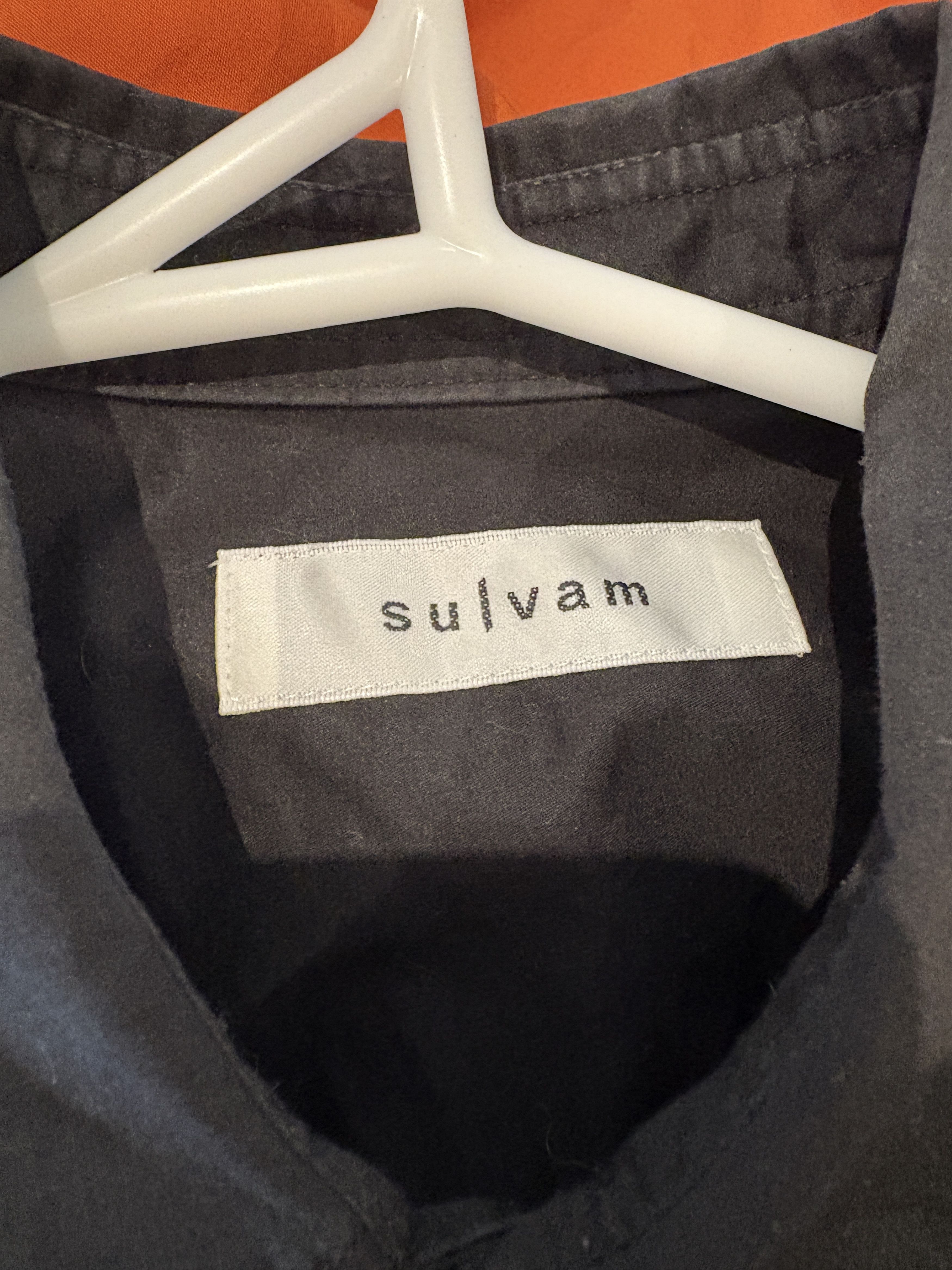 Sulvam Black String Shirt Size US M / EU 48-50 / 2 - 3 Thumbnail