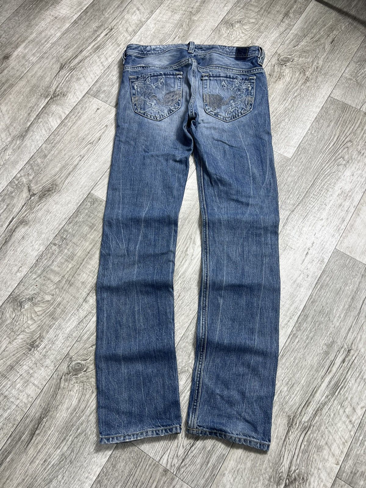 Hysteric Glamour Crazy Vintage Diesel Y2k Japan Dragons If Six Was Nine Jeans Size US 31 - 1 Thumbnail