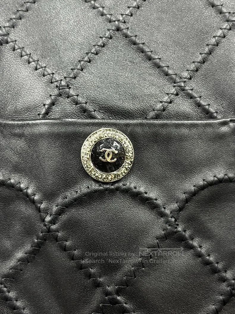 Chanel Chanel 23S Black Quilted Leather Dress. Size US 34 / EU 50 - 2 Thumbnail
