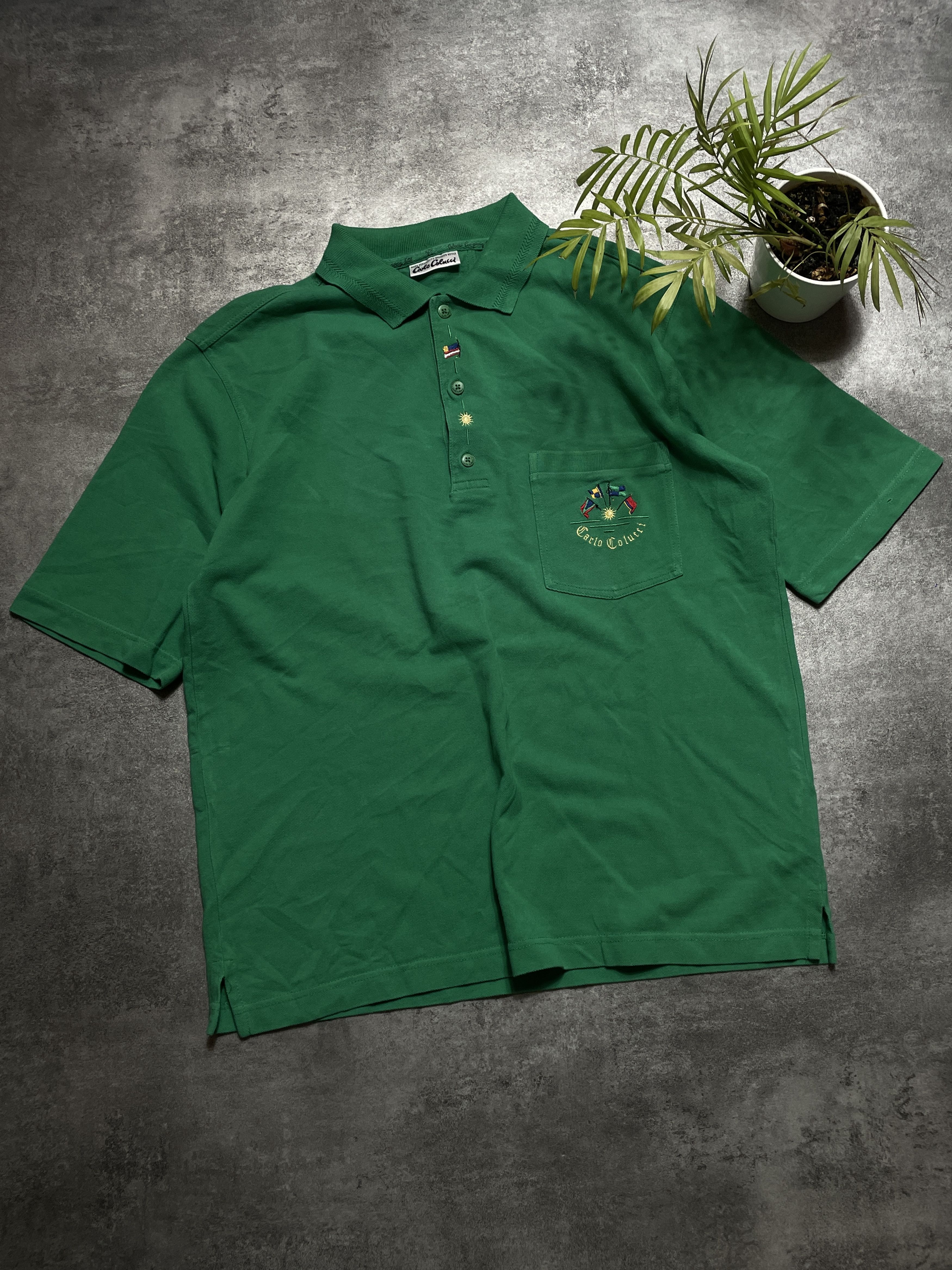 Carlo Colucci ❗️RARE❗️Carlo Colucci Vintage 90s Polo T-Shirt Size US XL / EU 56 / 4 - 1 Thumbnail