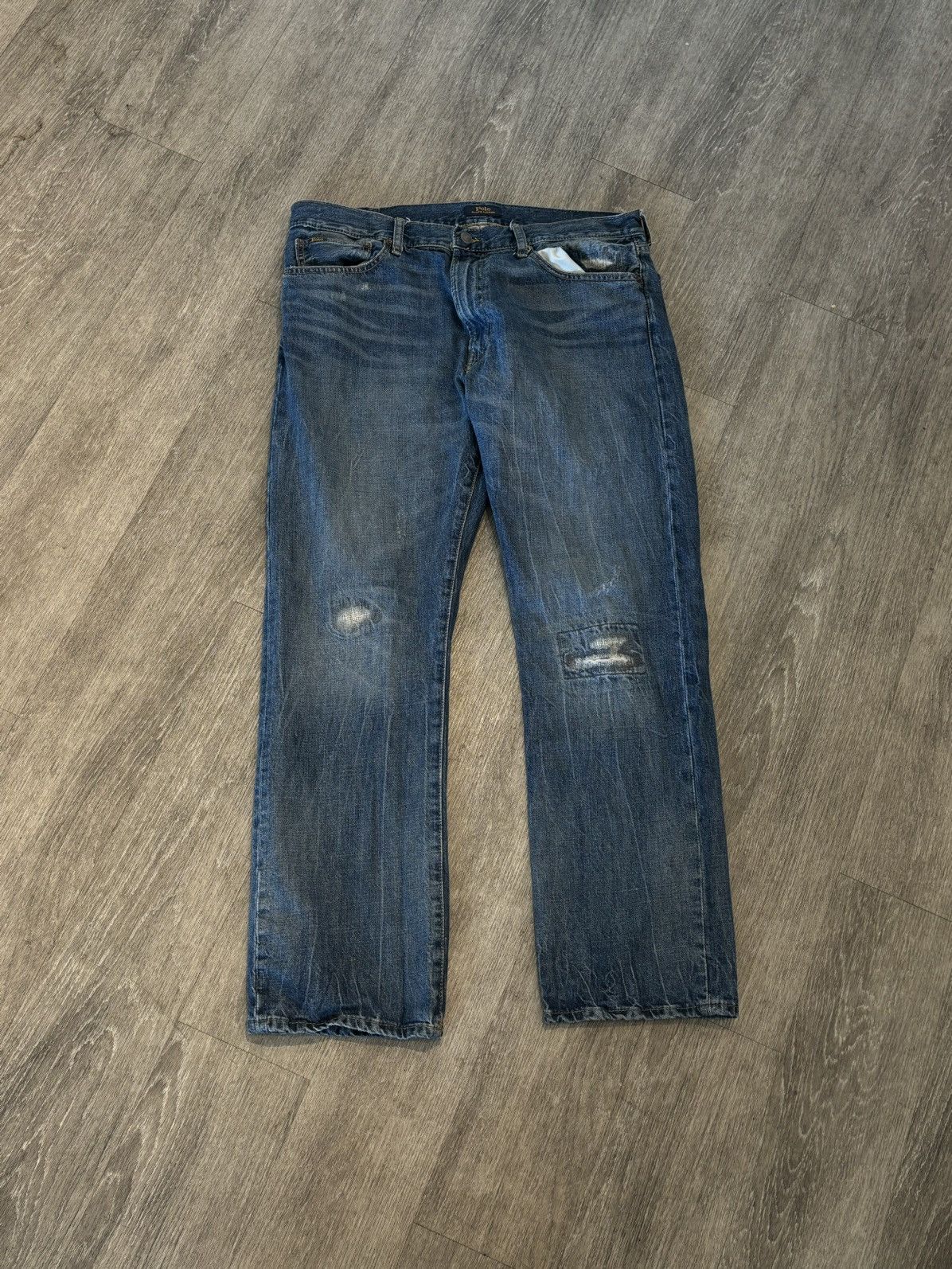 Polo Ralph Lauren × Vintage Blue Polo Ralph Lauren Denim Size US 36 / EU 52 - 1 Thumbnail