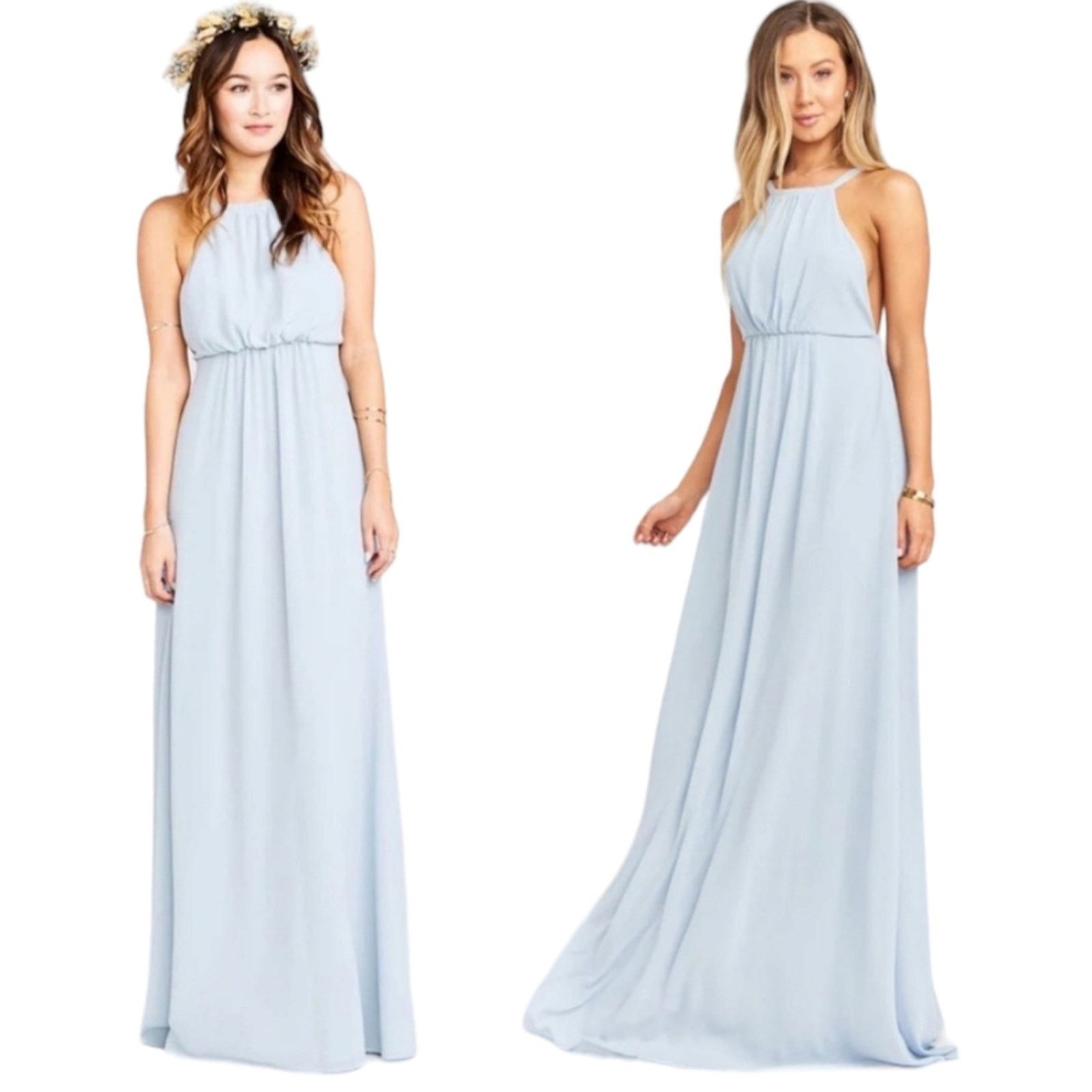 Show Me Your MuMu Show me your MuMu Amanda Chiffon light blue maxi dress Small Size S / US 4 / IT 40 - 1 Thumbnail