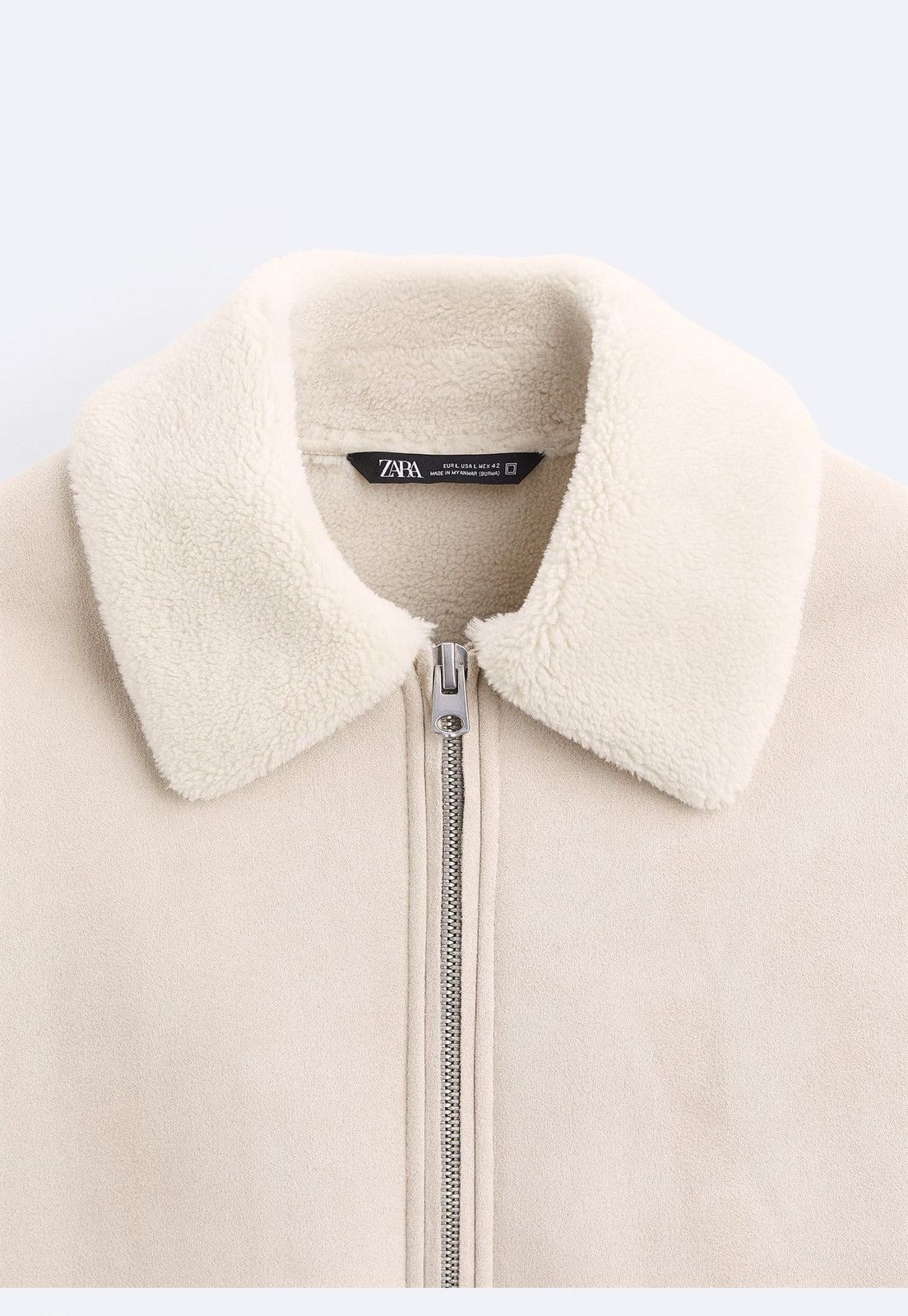 Zara FAUX SUEDE JACKET Size US XL / EU 56 / 4 - 8 Thumbnail