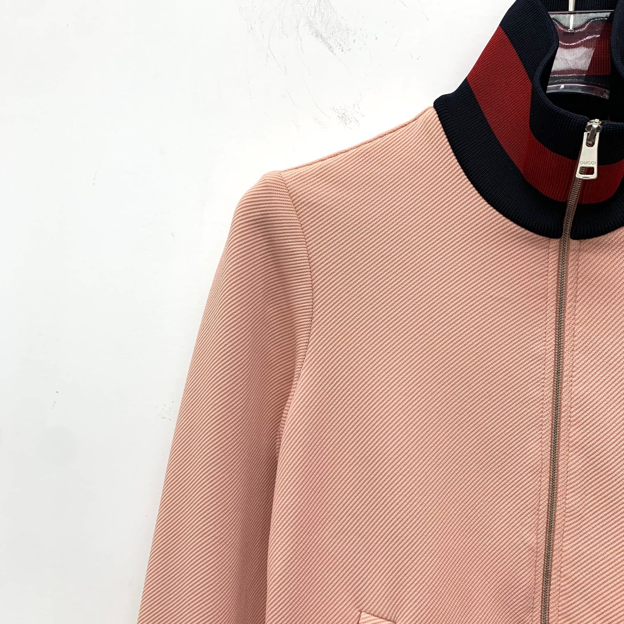 Gucci Gucci Pink Striped Collar XXS Zipper Jacket Long-Sleeved Mad Size XXS / US 00 / IT 34 - 6 Thumbnail