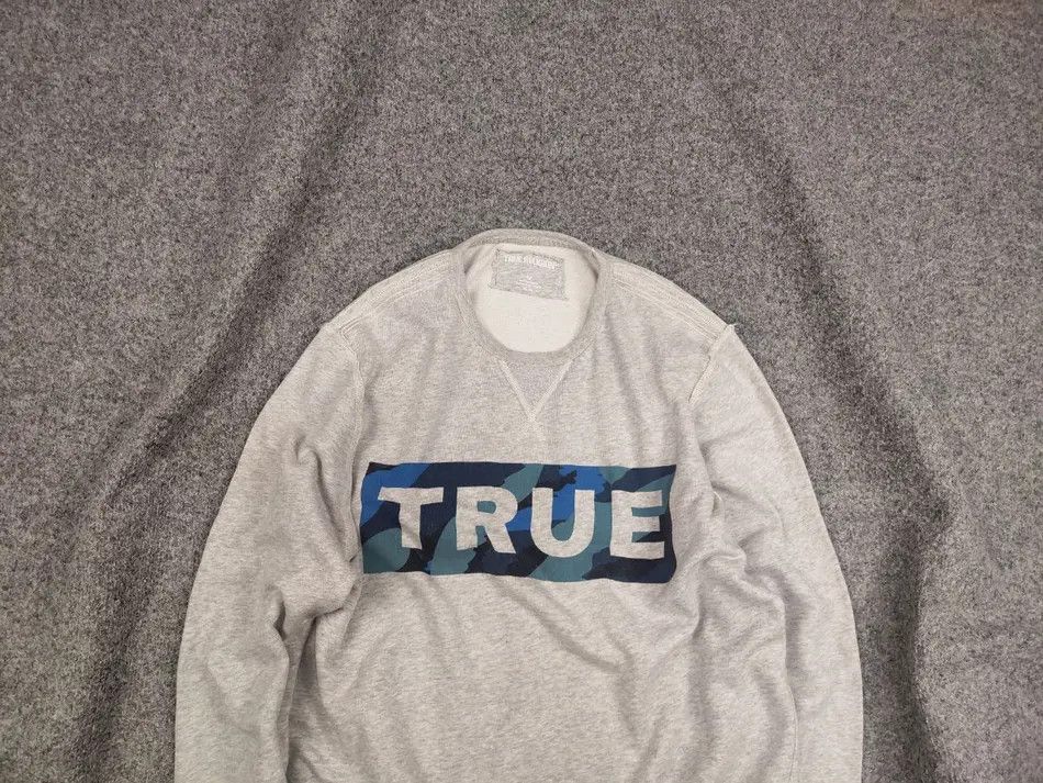 True Religion Vintage True Religion Logo Fleece Crew Chek Sweatshirt Size US XL / EU 56 / 4 - 2 Thumbnail
