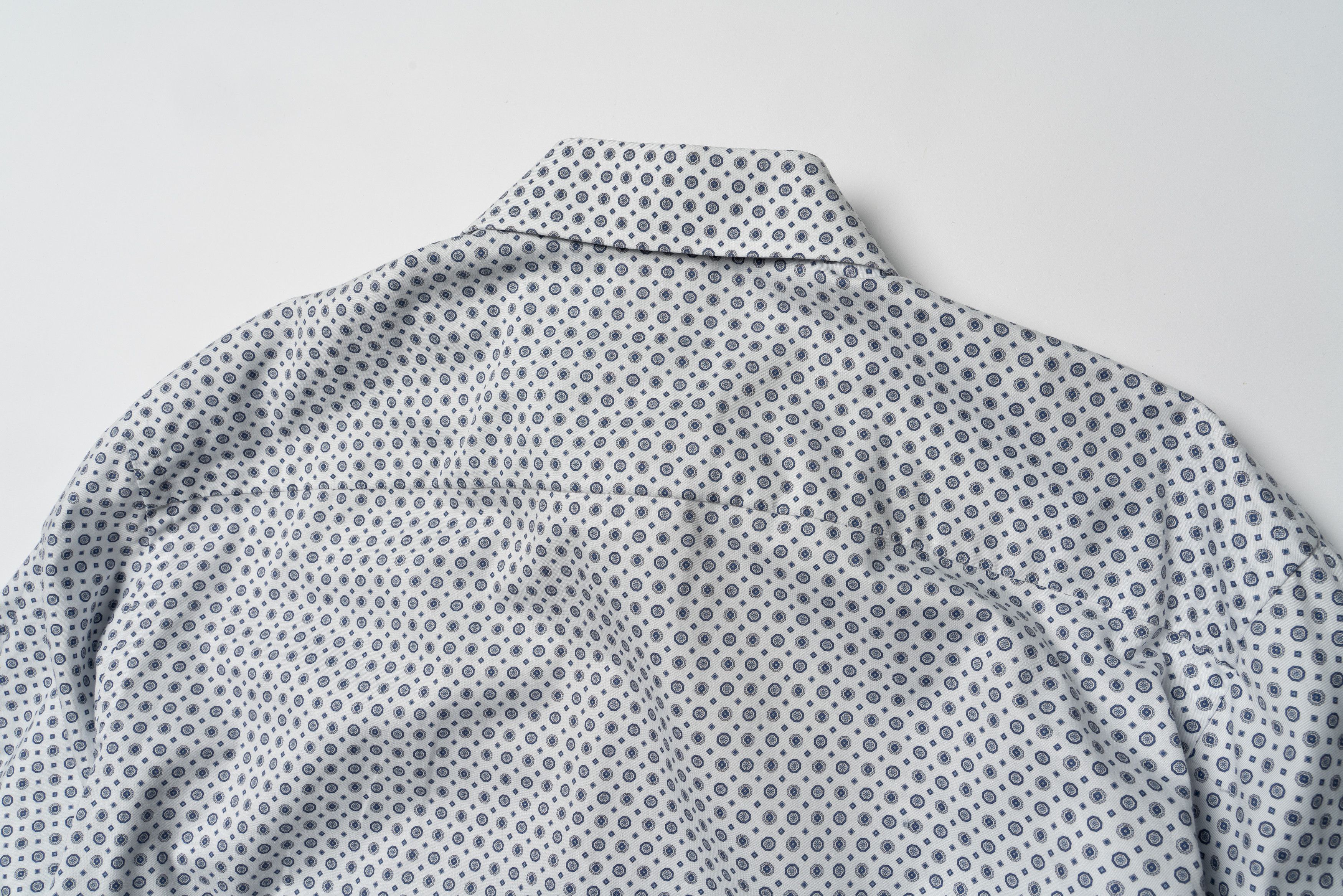 Eton 🔵 ETON Print Signature Twill Cotton Button Up Shirt Size US L / EU 52-54 / 3 - 9 Thumbnail