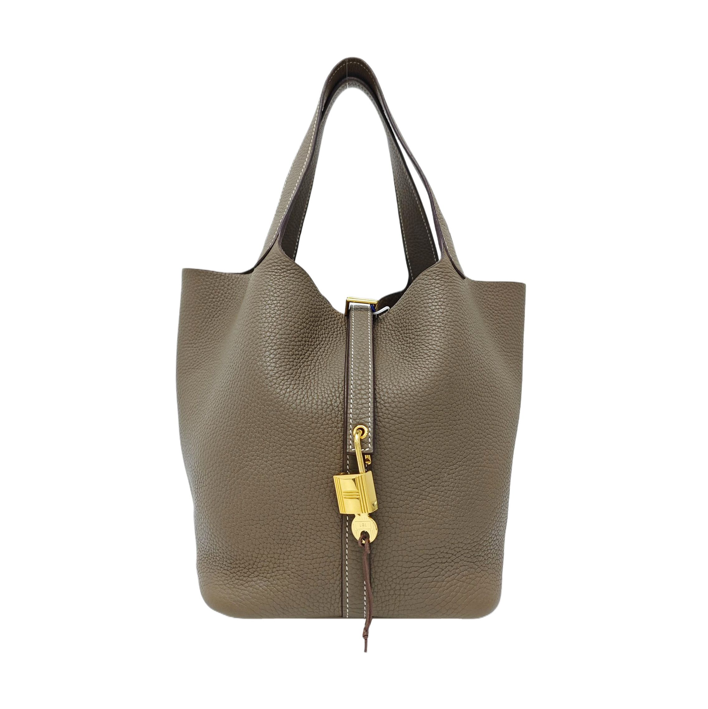 Hermes HERMÈS Picotin Lock Clemence Leather Bag Size ONE SIZE Size ONE SIZE - 1 Thumbnail