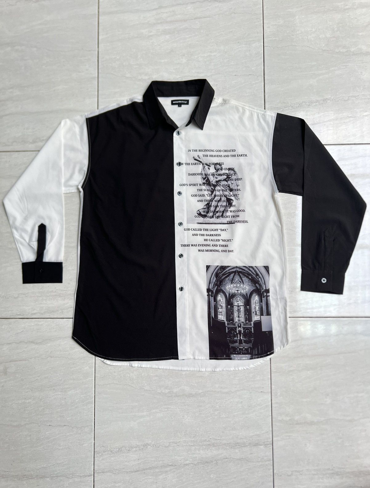 semanticdesign Semantic Design Cross Jesus Shirt Size US L / EU 52-54 / 3 - 1 Thumbnail