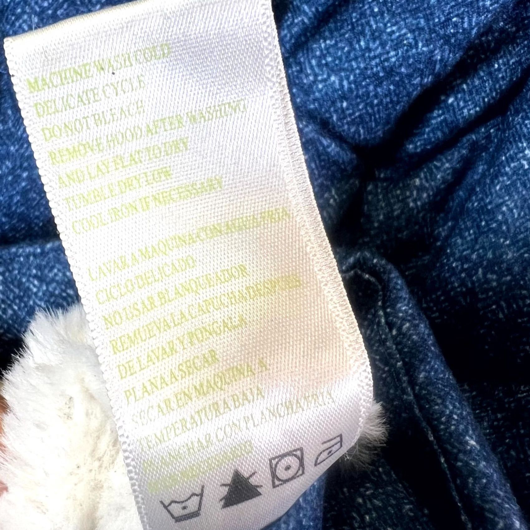 tentree Green Tea Vest Jacket Women's S Blue Polyester Puffer Lined Removable Fur Hooded Size S / US 4 / IT 40 - 4 Thumbnail