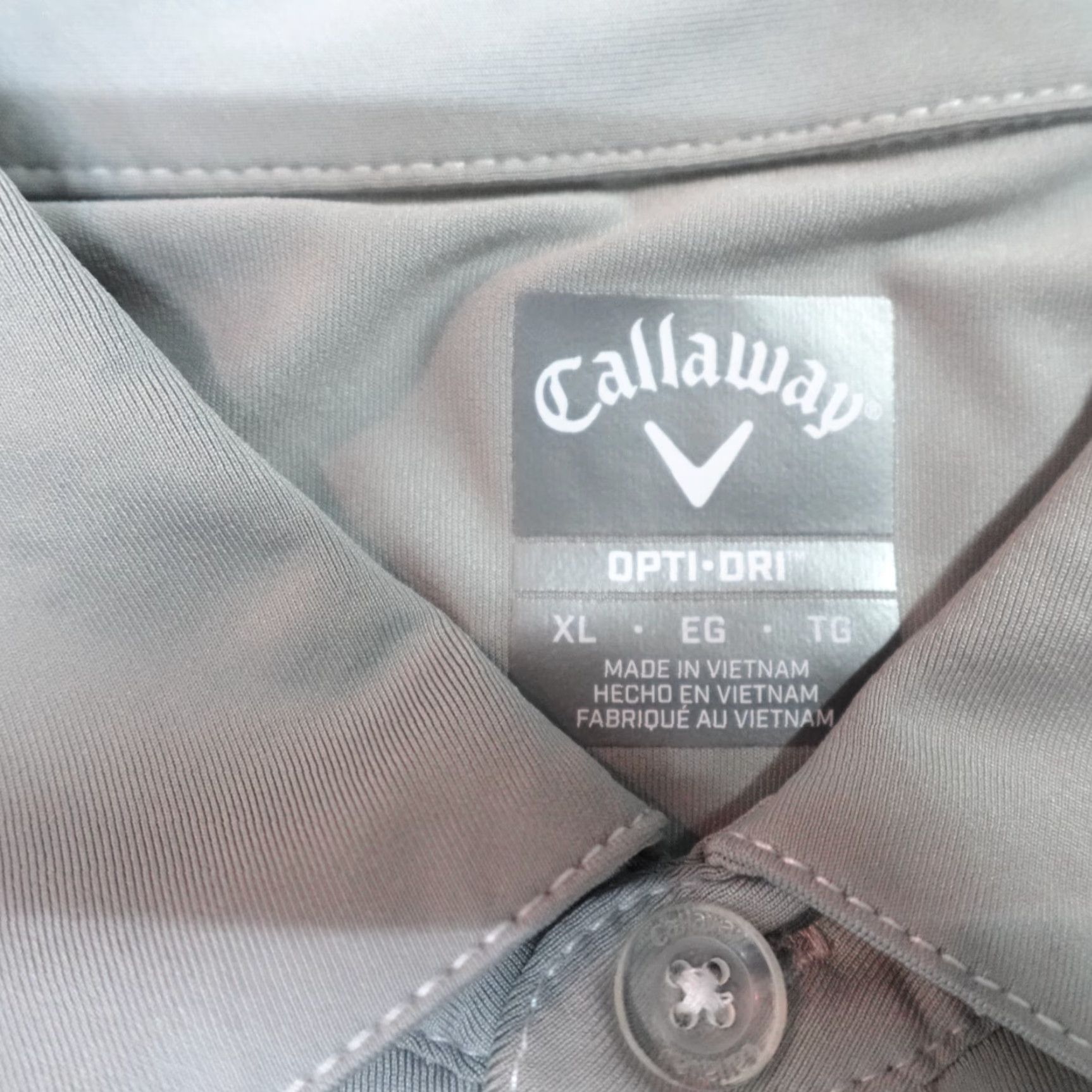 Callaway BSA Callaway Mens Polo Shirt XL Gray Short Sleeve Collared Button Sports Size US XL / EU 56 / 4 - 4 Thumbnail