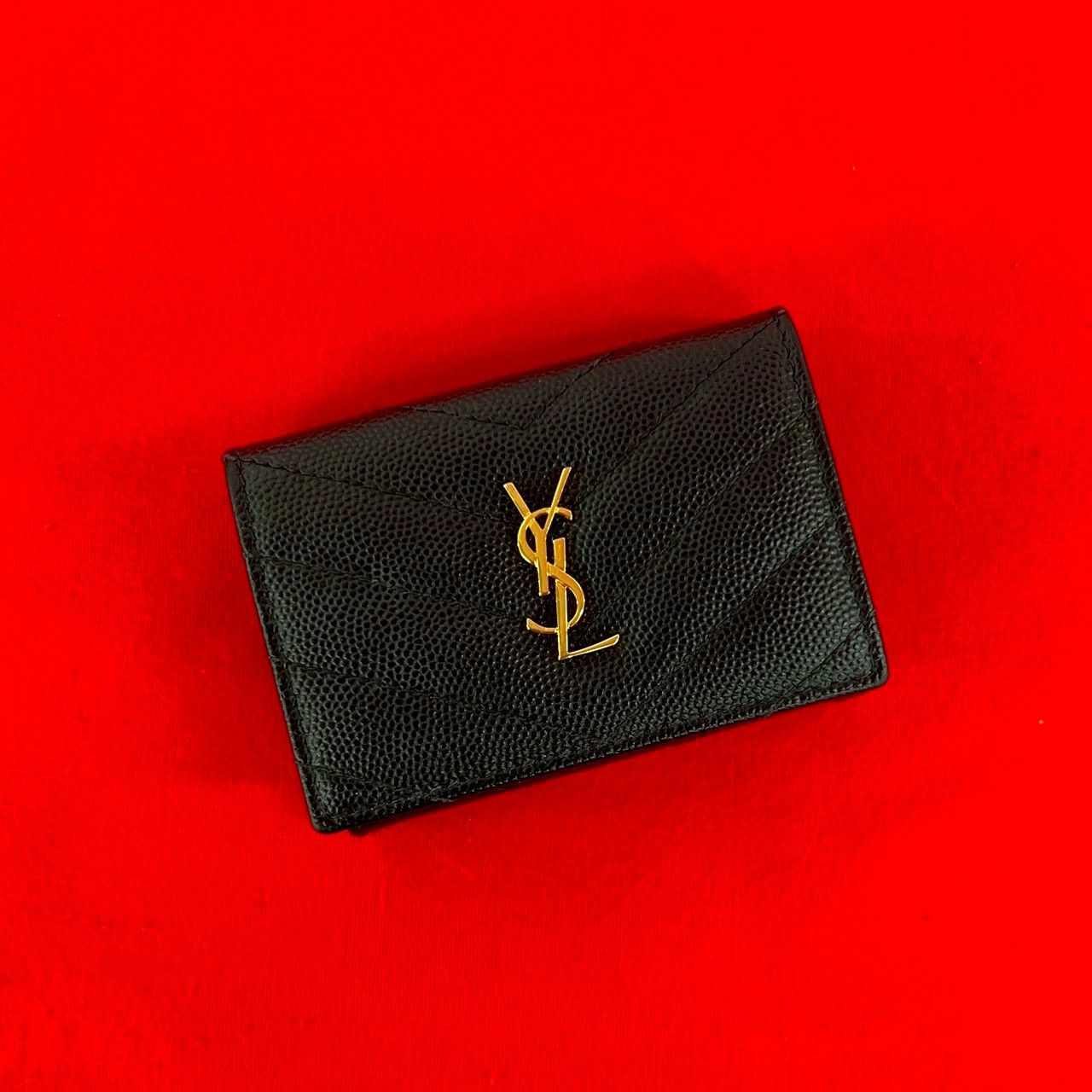 Yves Saint Laurent Yves Saint Laurent Yves Saint Laurent Leather Trifold Wallet Leather Short Wallet 54983 DUTY FREE for USA Size ONE SIZE - 1 Thumbnail