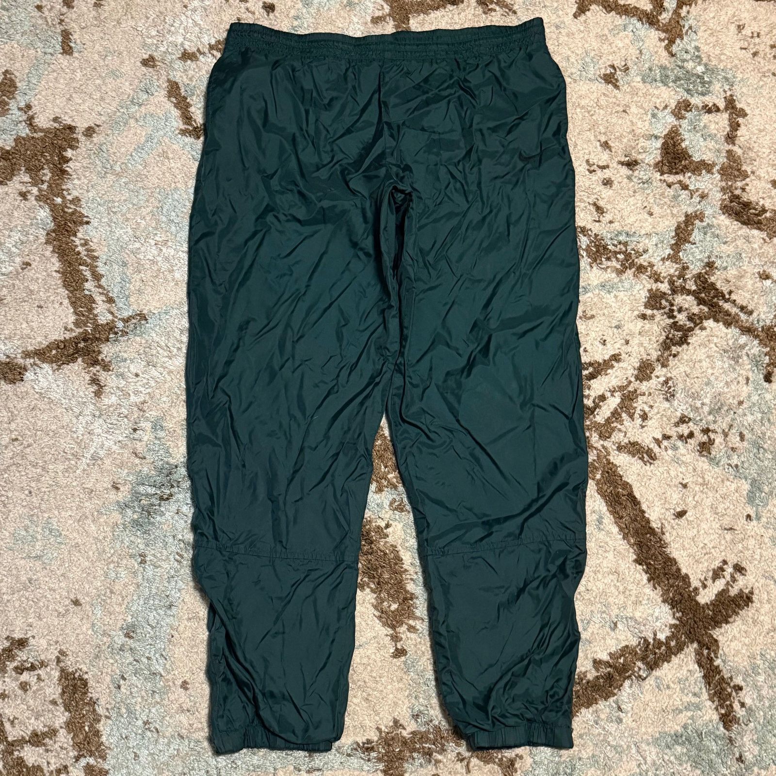 Nike Vintage Nike Fleece Lined Track Pants Size XL Green 90s Size US 38 / EU 54 - 2 Thumbnail