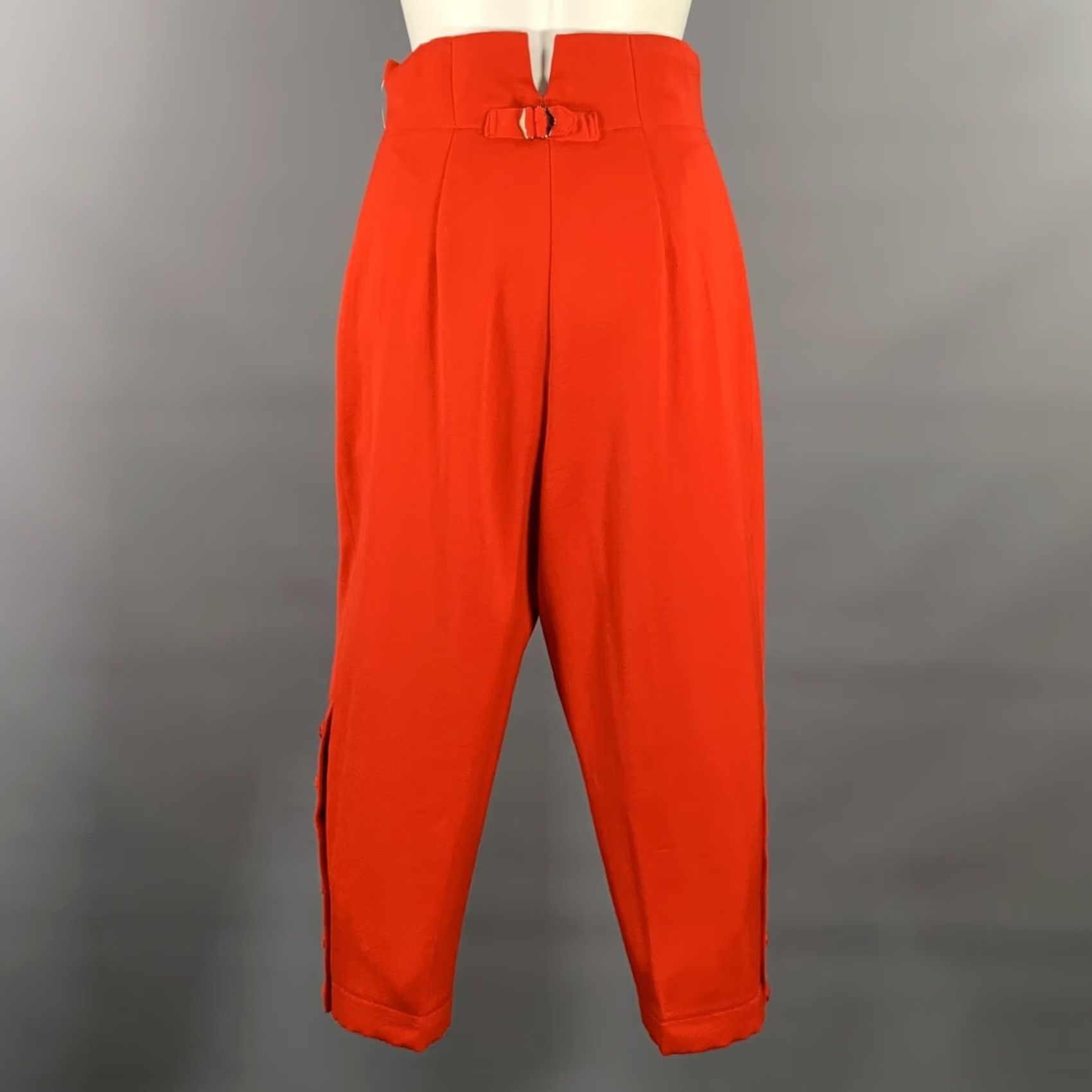 Comme des Garcons Girl COMME des GARCONS Dress Pants Jodhpurs Red Wool Size M Size 32" / US 10 / IT 46 - 3 Thumbnail