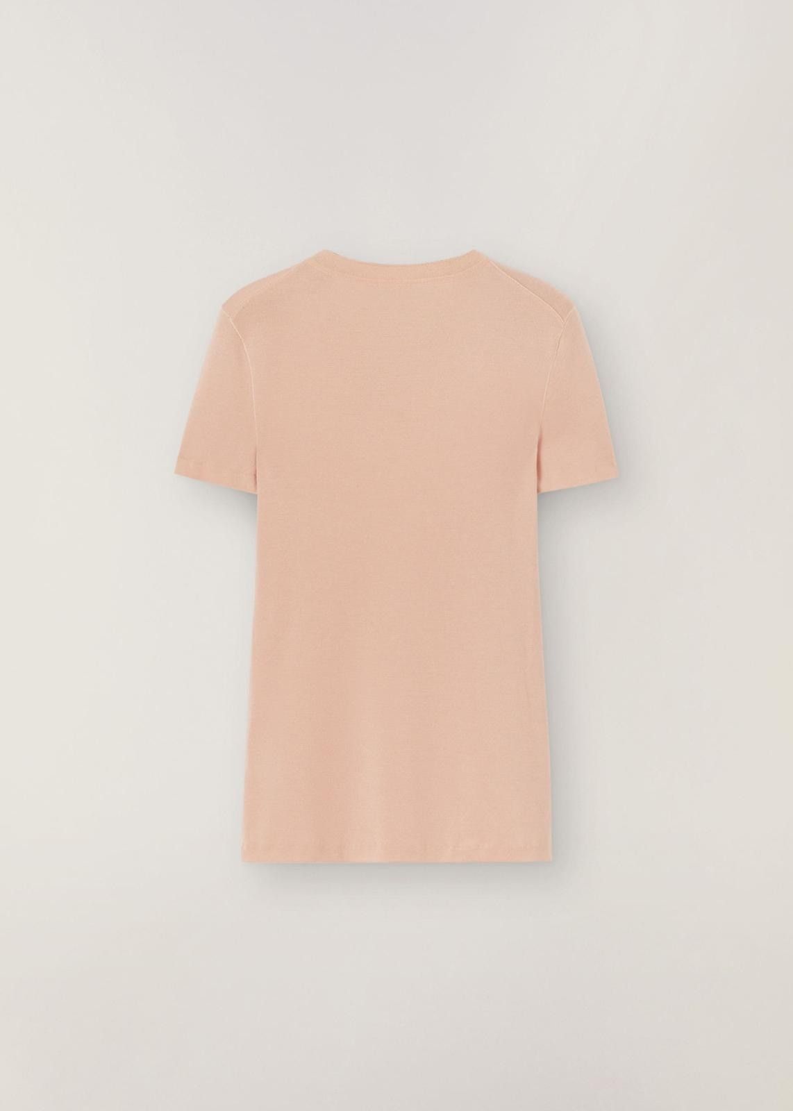 Loro Piana o1srvl11e1024 Cocooning Sedona Short Sleeve T-Shirt in Pink Size XL / US 12-14 / IT 48-50 - 2 Thumbnail