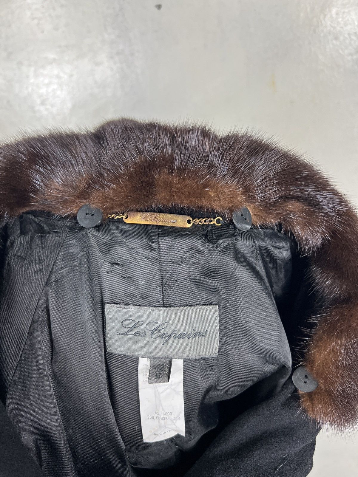 Loro Piana Les Conpains Loro Piana Wool Fur Trim Coat Size M / US 6-8 / IT 42-44 - 18 Thumbnail