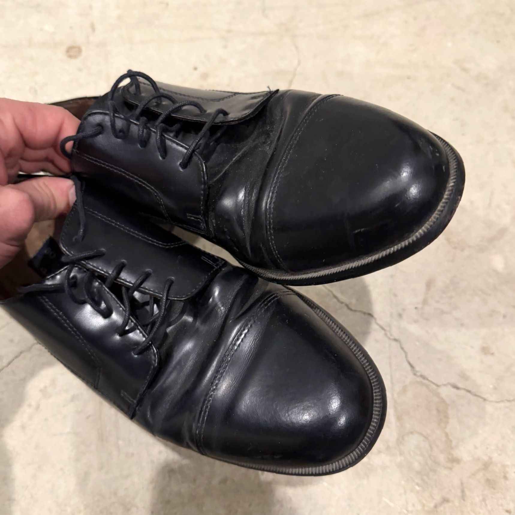 Vintage Bostonian First Flex Classics Black Mens Dress Lace Cap Toe Shoes Size 9M Cap Toe, Leather, Lace, Dress, Classic, Formal Shoes Mens Size ONE SIZE - 5 Thumbnail