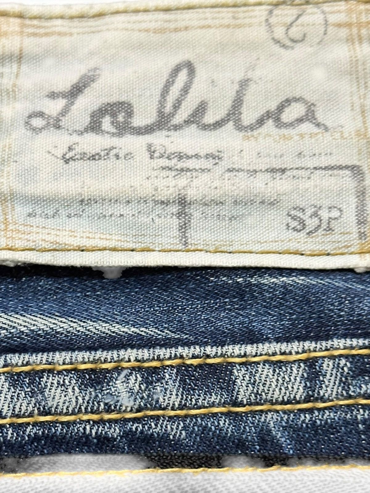 Ed Hardy Vintage Y2K Lolita Flare Whiskers Heavy Stitching Denim Size US 29 - 7 Thumbnail