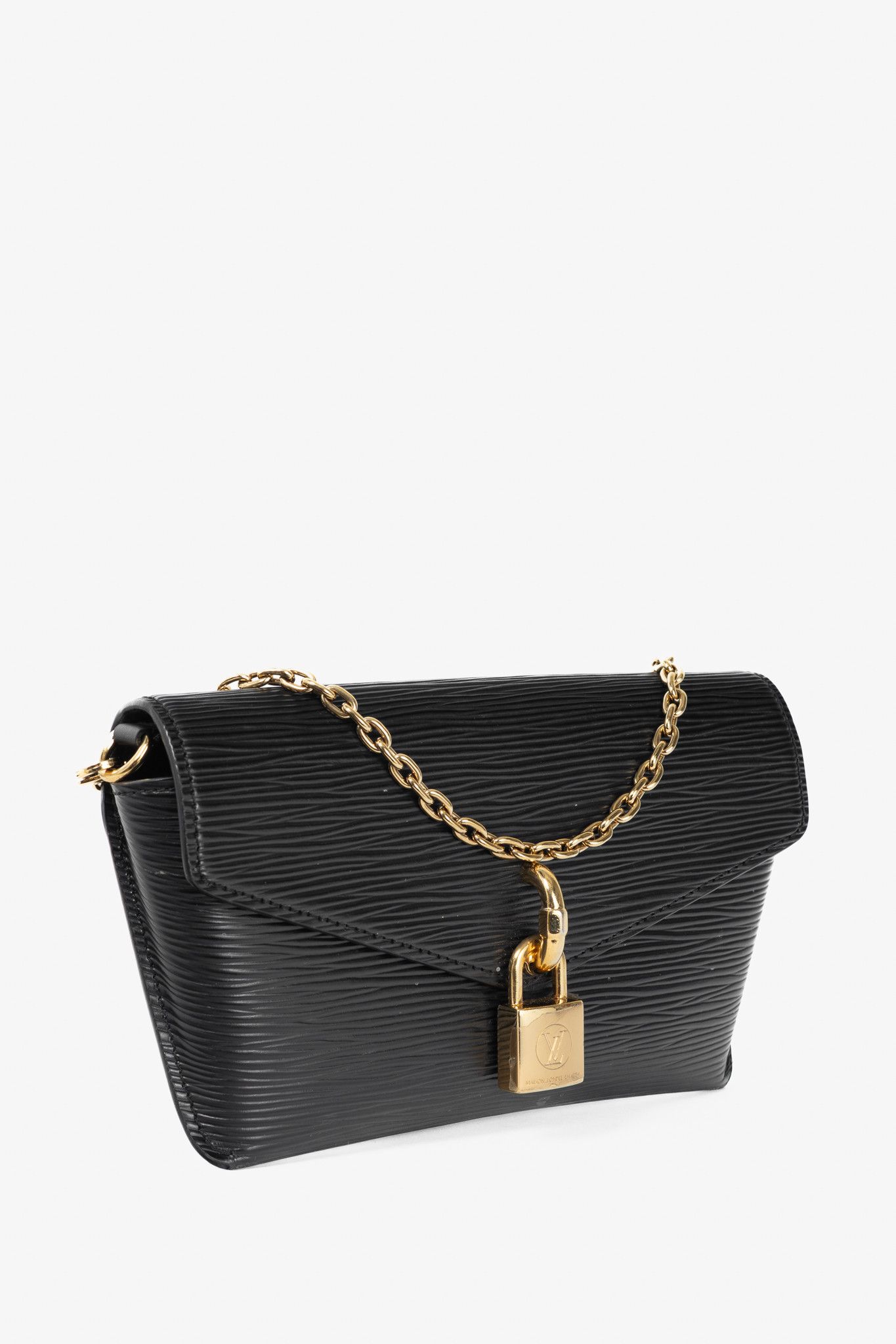 Louis Vuitton Louis Vuitton Padlock on Strap Black Epi Crossbody Belt Bag Size ONE SIZE - 2 Thumbnail