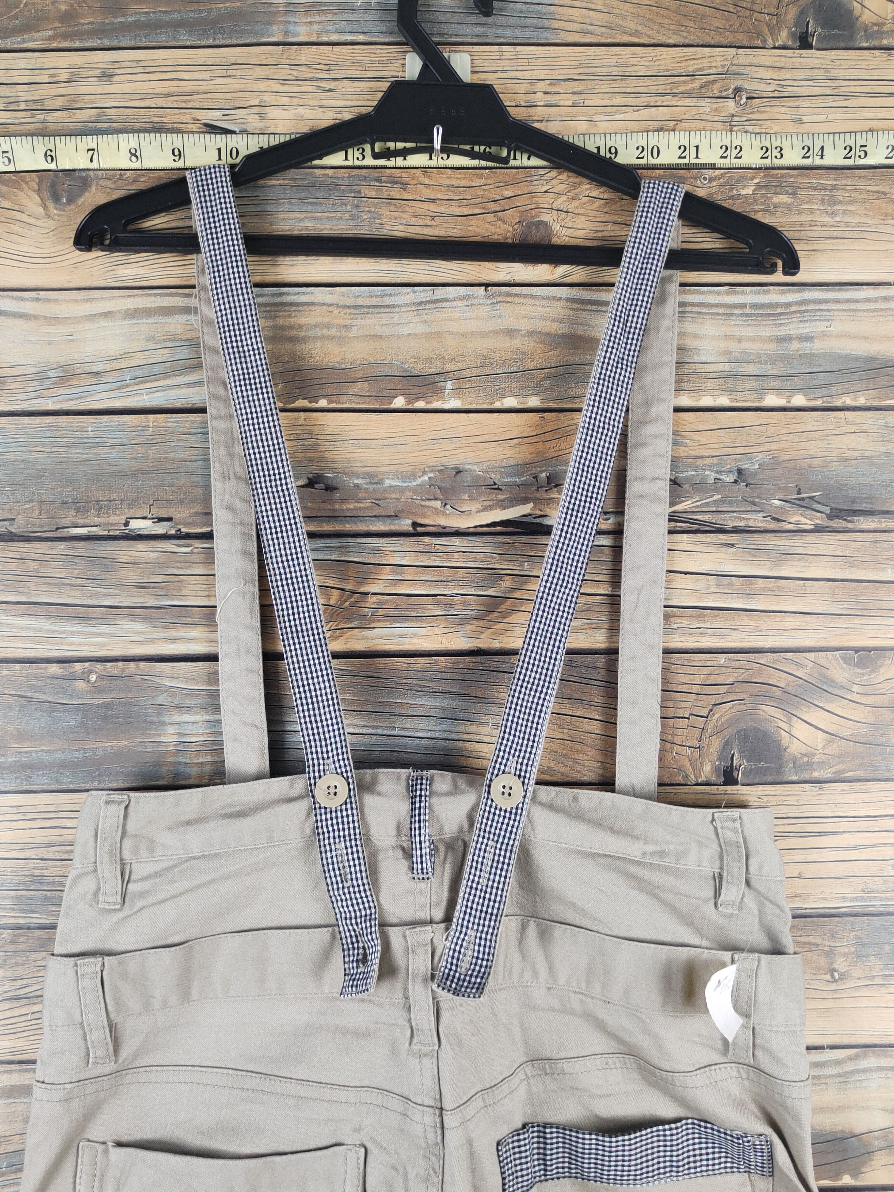 Japanese Brand × Vintage DL Japanese Brand Beige Suspender Pants #1085 Size 30" / US 8 / IT 44 - 11 Thumbnail
