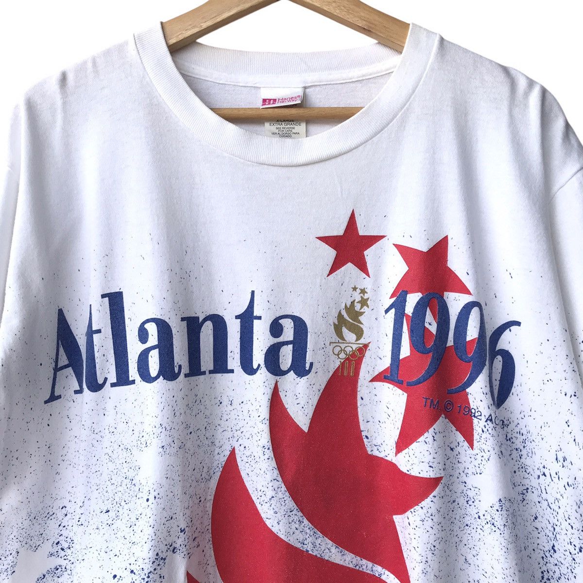 Hanes × USA Olympics × Vintage Olympic USA Atlanta 1996 90s Hanes Big Print Promo Tee Size US XL / EU 56 / 4 - 3 Thumbnail
