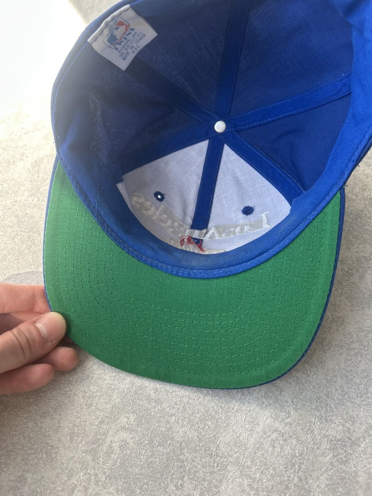 Twins Vintage 90s Los Angeles Dodgers Split Bar SnapBack Hat Rare Size ONE SIZE - 9 Thumbnail