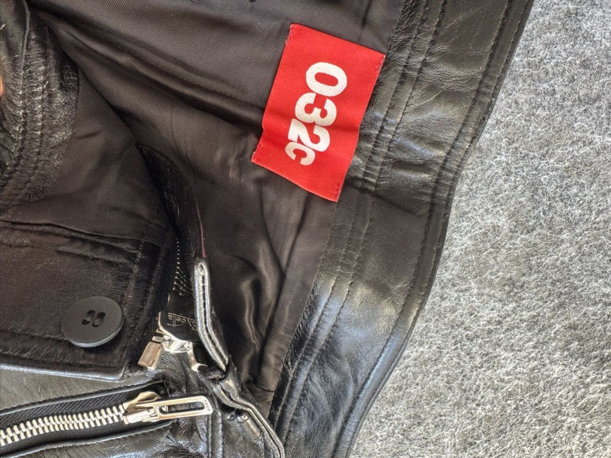 032c Black leather trousers with frontal zipper Size US 31 - 10 Thumbnail