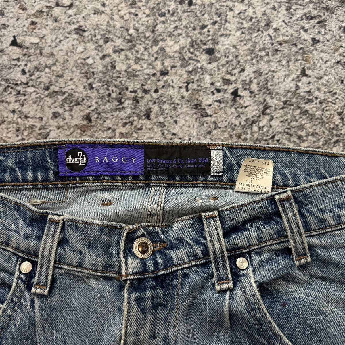 Levi's Vintage 90s Levi’s Silvertab Faded Baggy Denim Skater Jeans Size US 34 / EU 50 - 6 Thumbnail