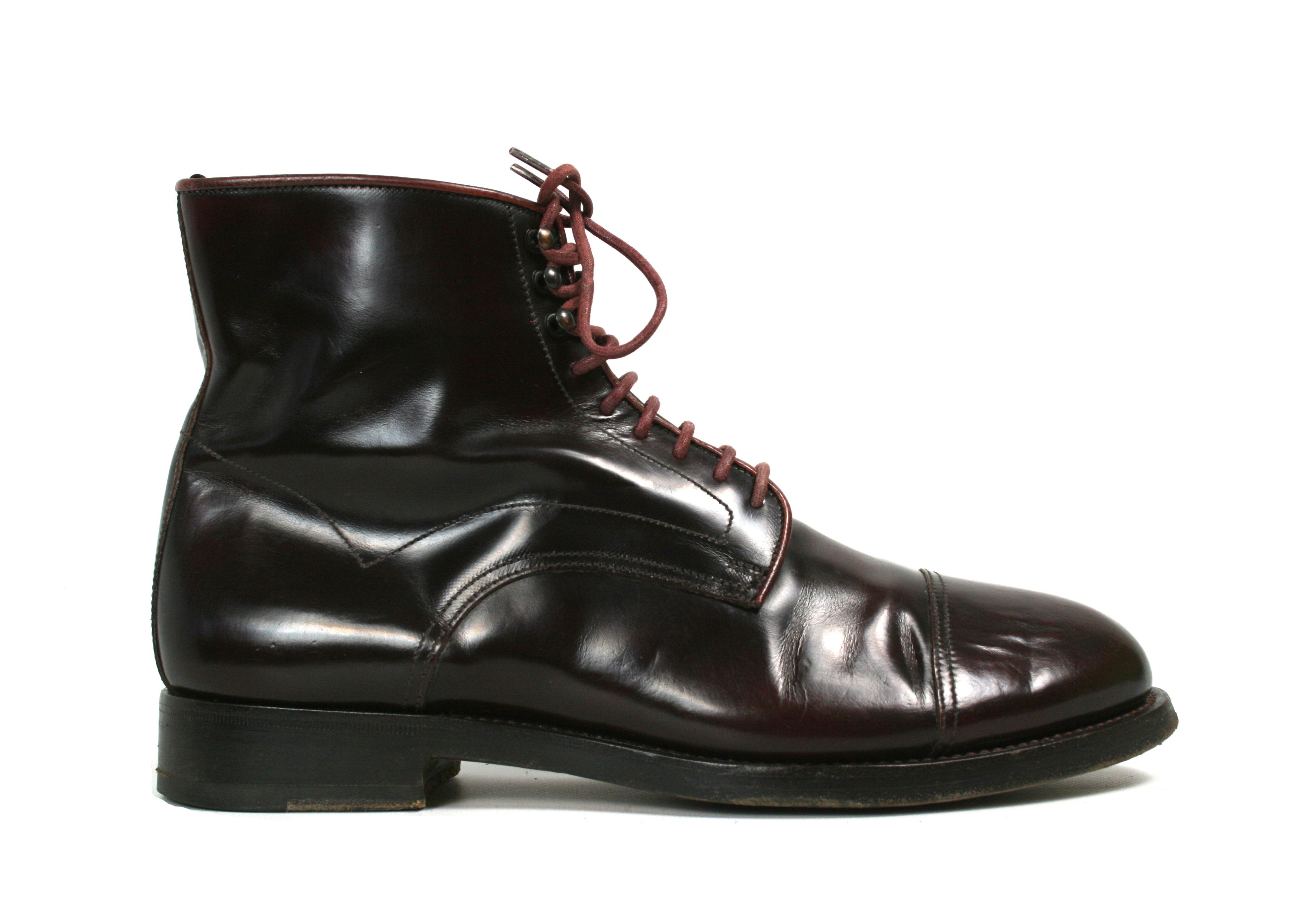 Santoni Patent Leather High Combat Boots Size US 8 / EU 41 - 1 Thumbnail