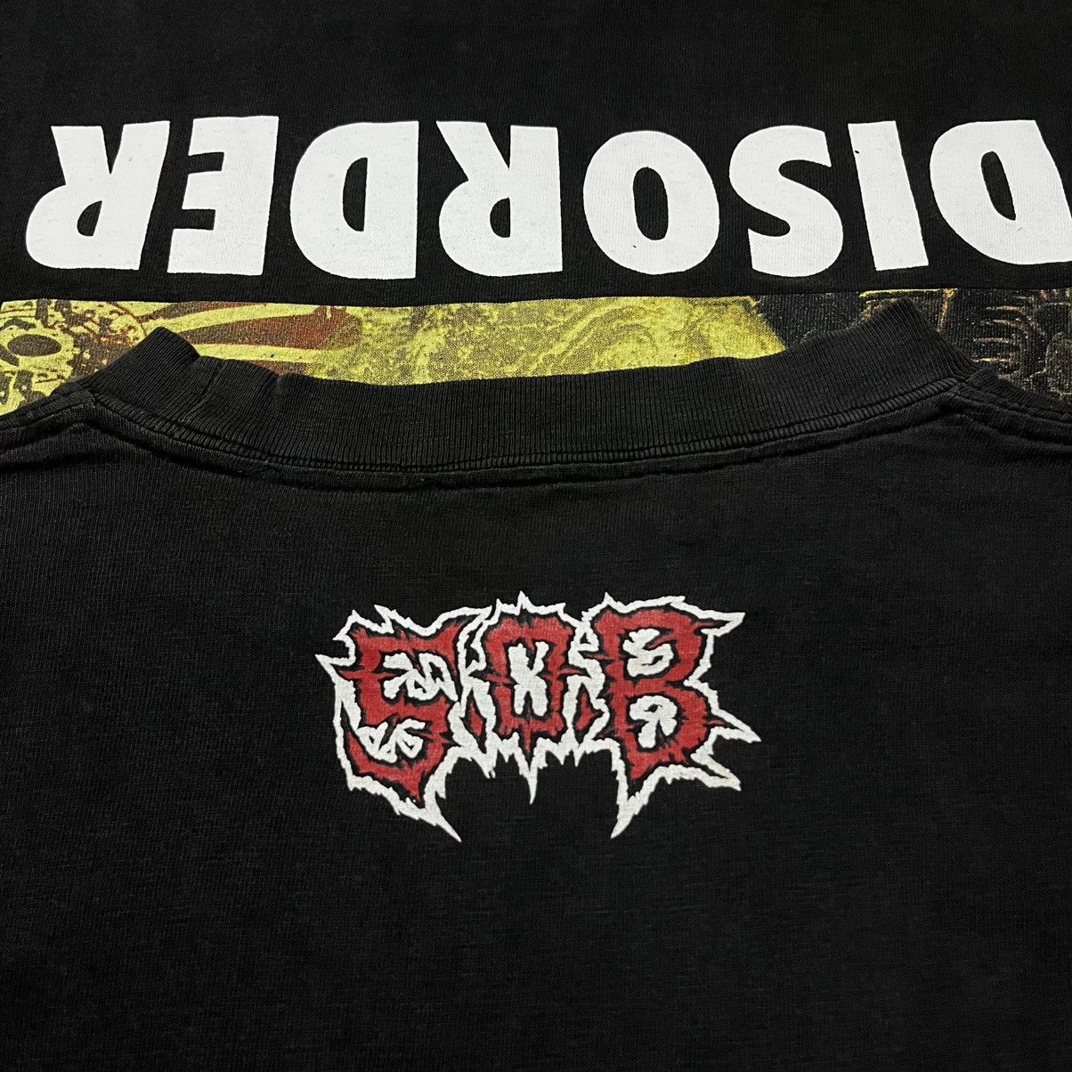 Band Tees Vintage 90s Sabotage Organized Barbarian S.O.B. T Shirt Size US M / EU 48-50 / 2 - 9 Thumbnail