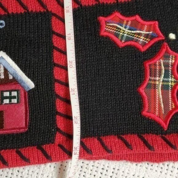 Vintage Northcrest Holiday Lodge Embroidered Embellished Collared Fu Size M / US 6-8 / IT 42-44 - 10 Thumbnail