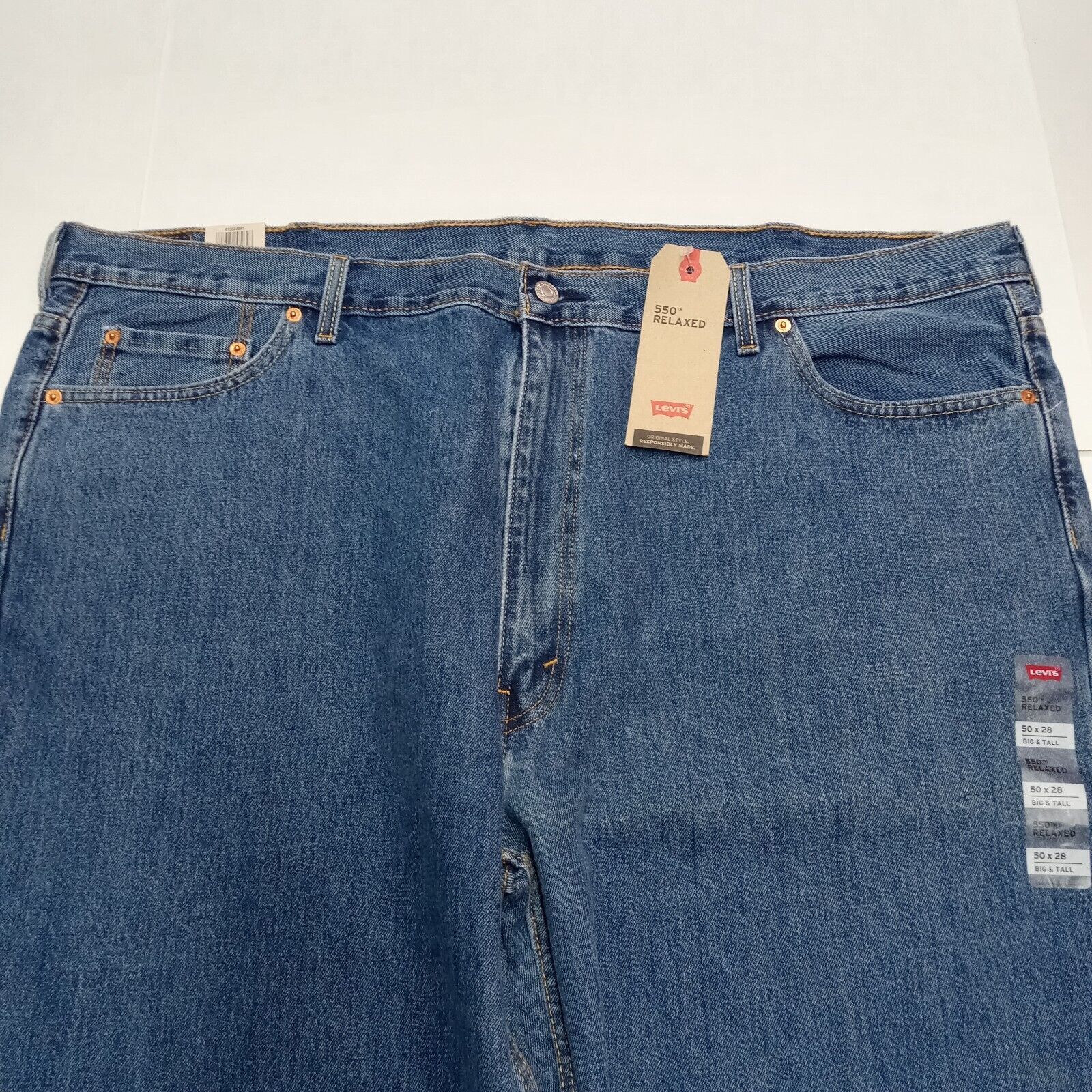 Levi's Levi's 550 Relaxed Jeans Men’s Size 50x28 Big & Tall Blue Size US 44 / EU 60 - 4 Thumbnail