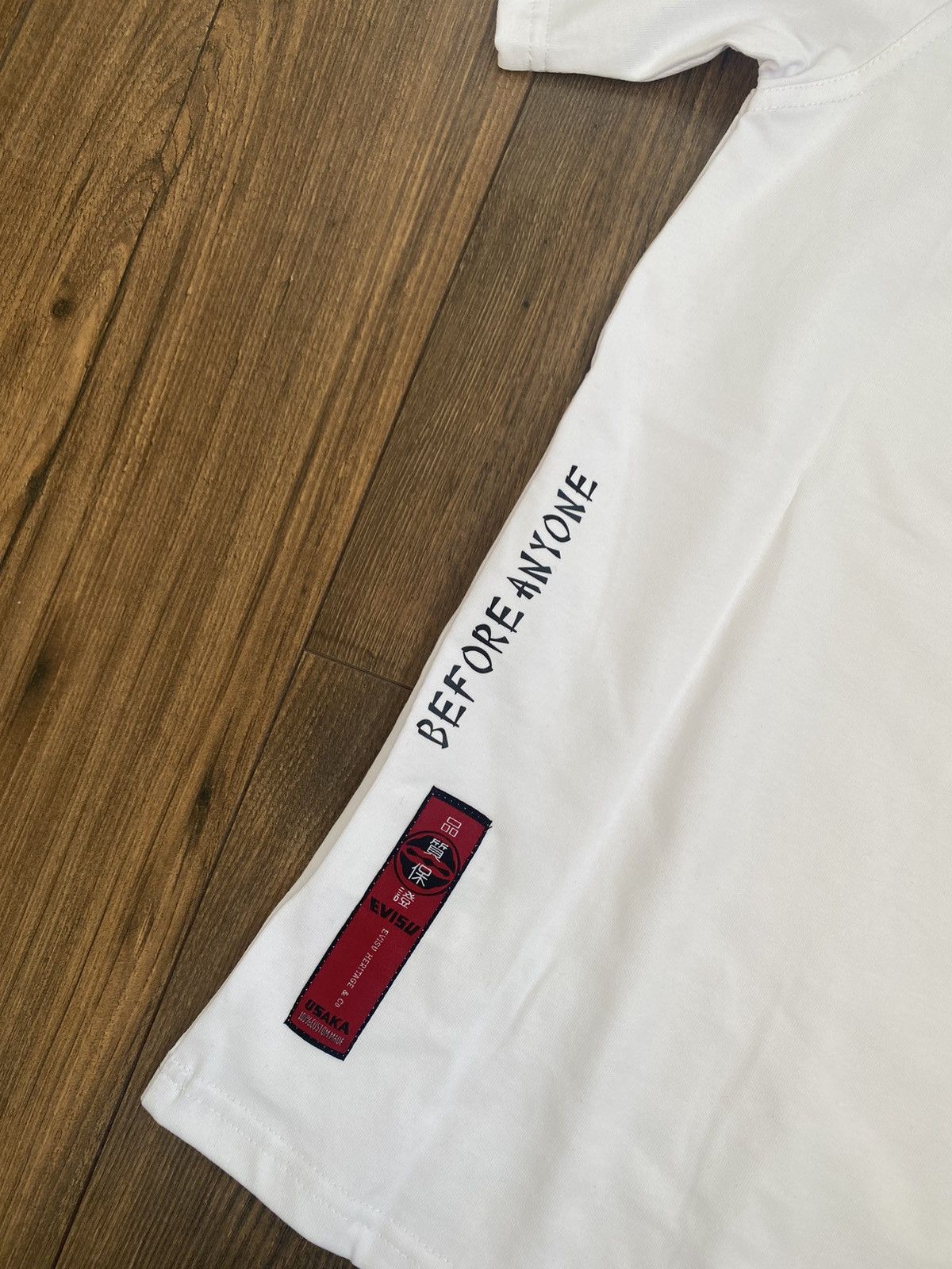 Evisu × Japanese Brand Evisu Big White Logo T-shirt Size M Size US M / EU 48-50 / 2 - 7 Thumbnail