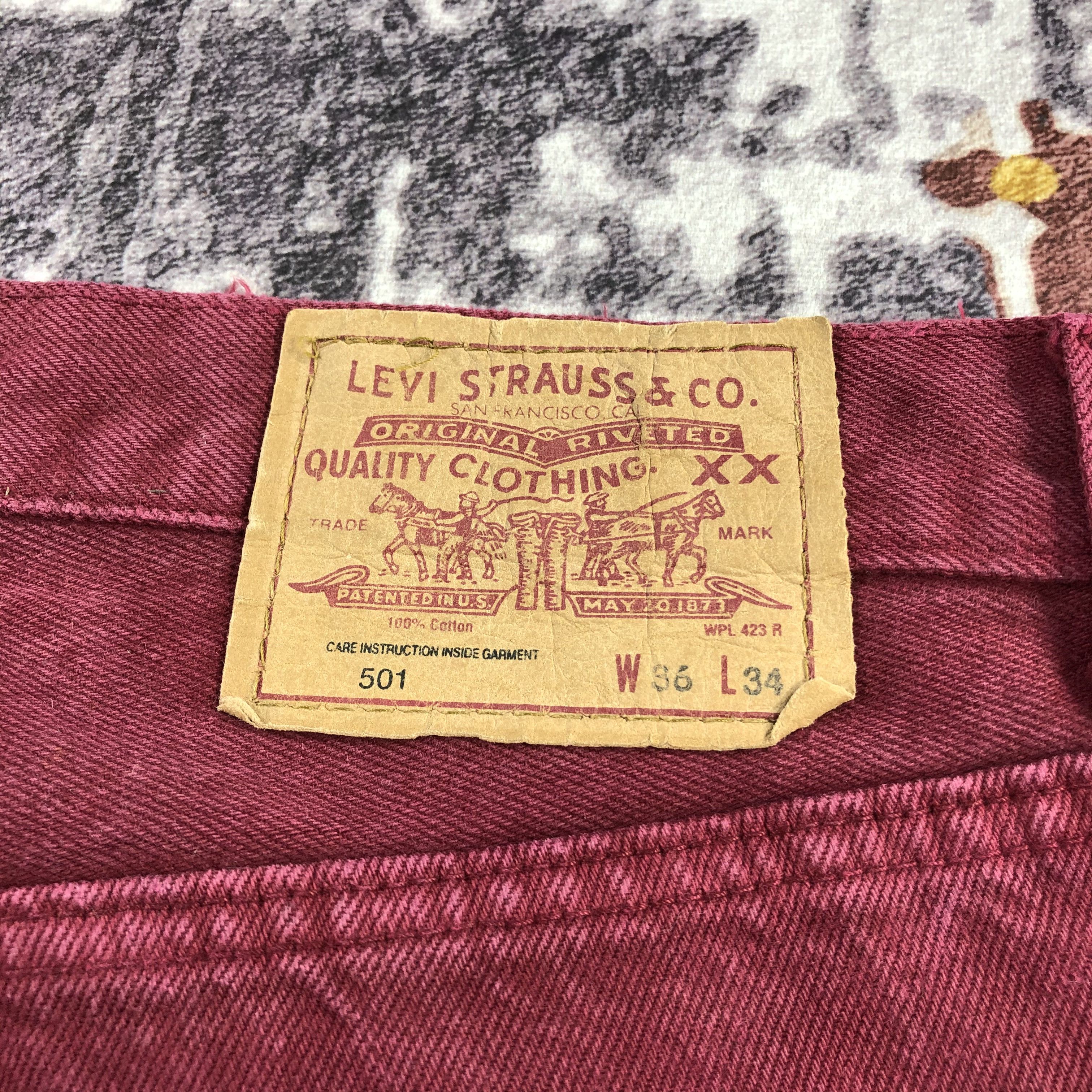Levi's Vintage 90s Levis 501 Jeans-JM2680 Size US 36 / EU 52 - 6 Thumbnail